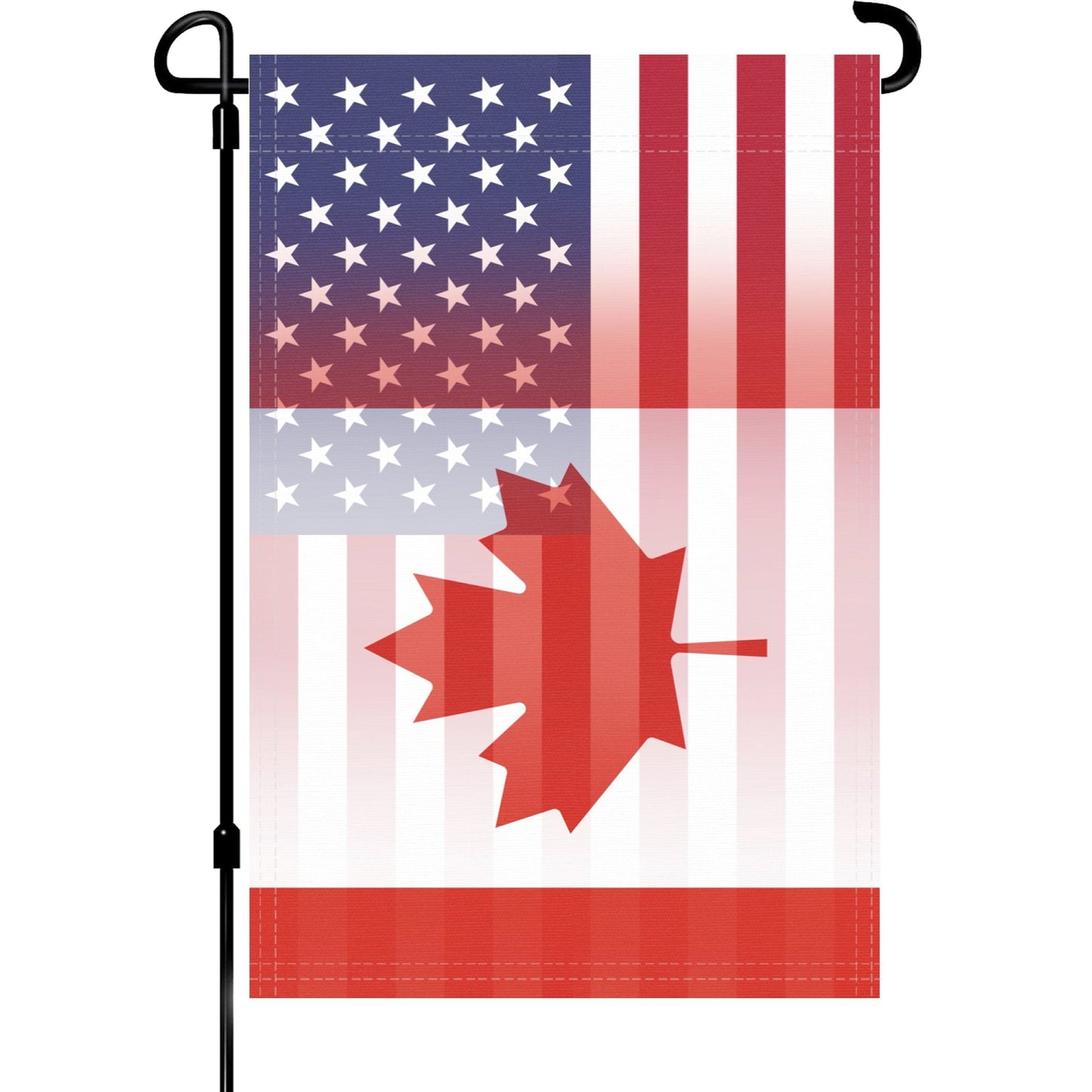 Canadian American Garden Flag