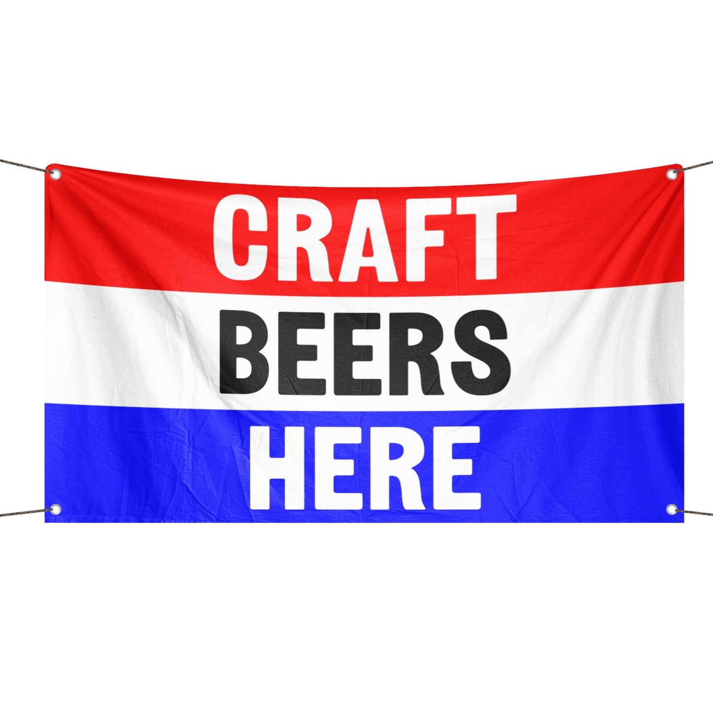 Craft Beers Here Business Flag