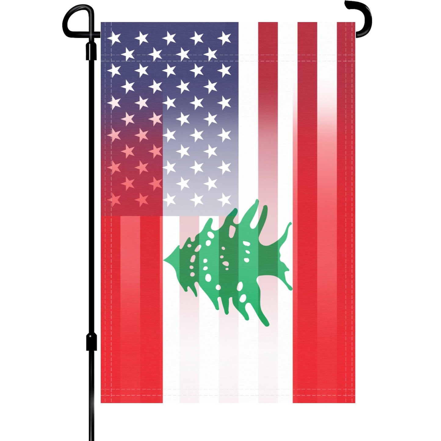 Lebanese American Garden Flag
