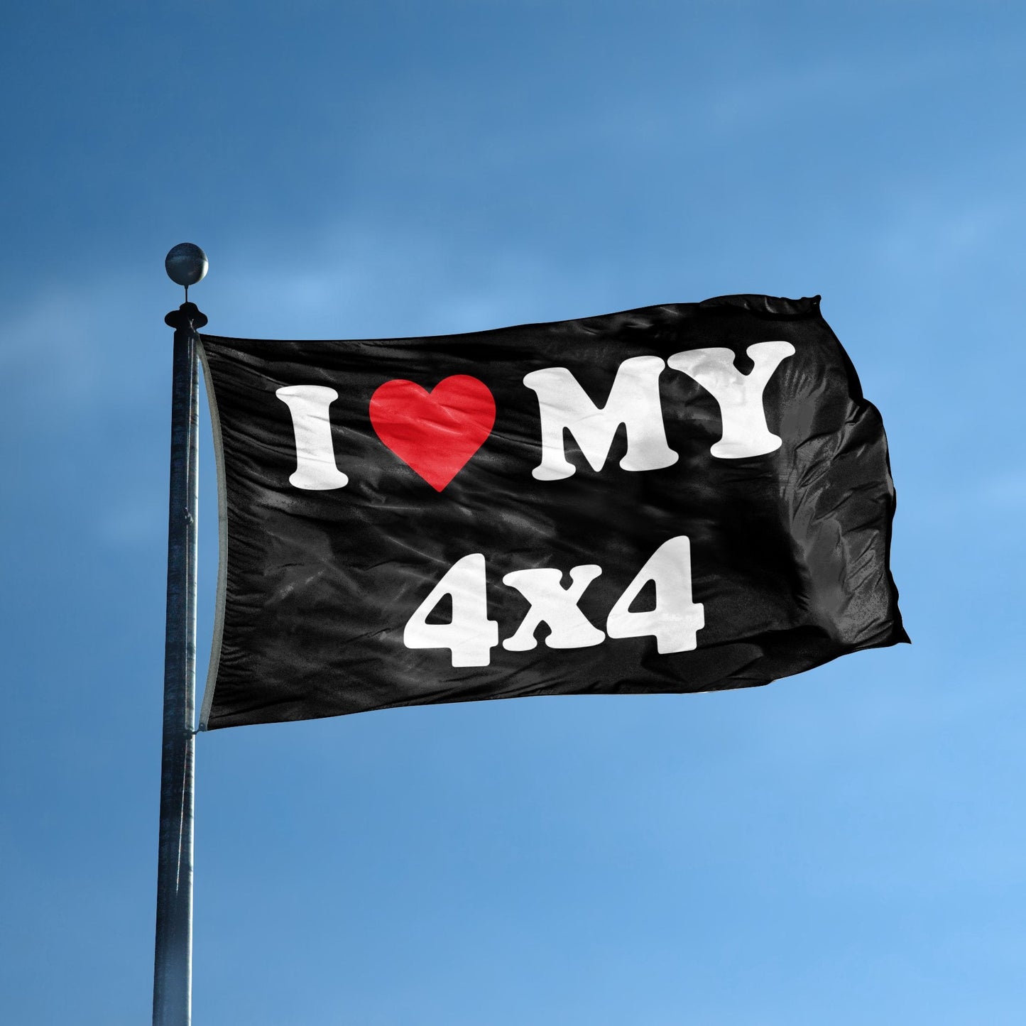 I Love My 4x4 Flag