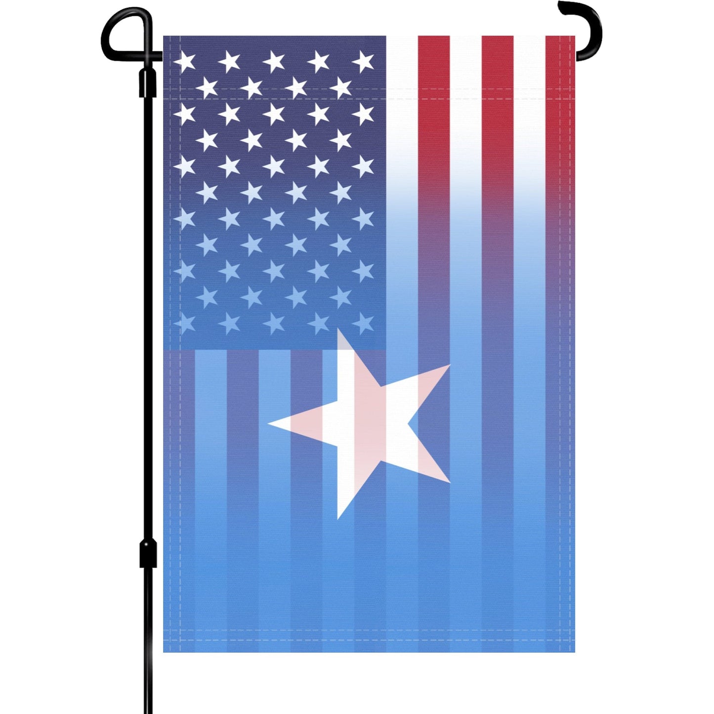 Somalian American Garden Flag