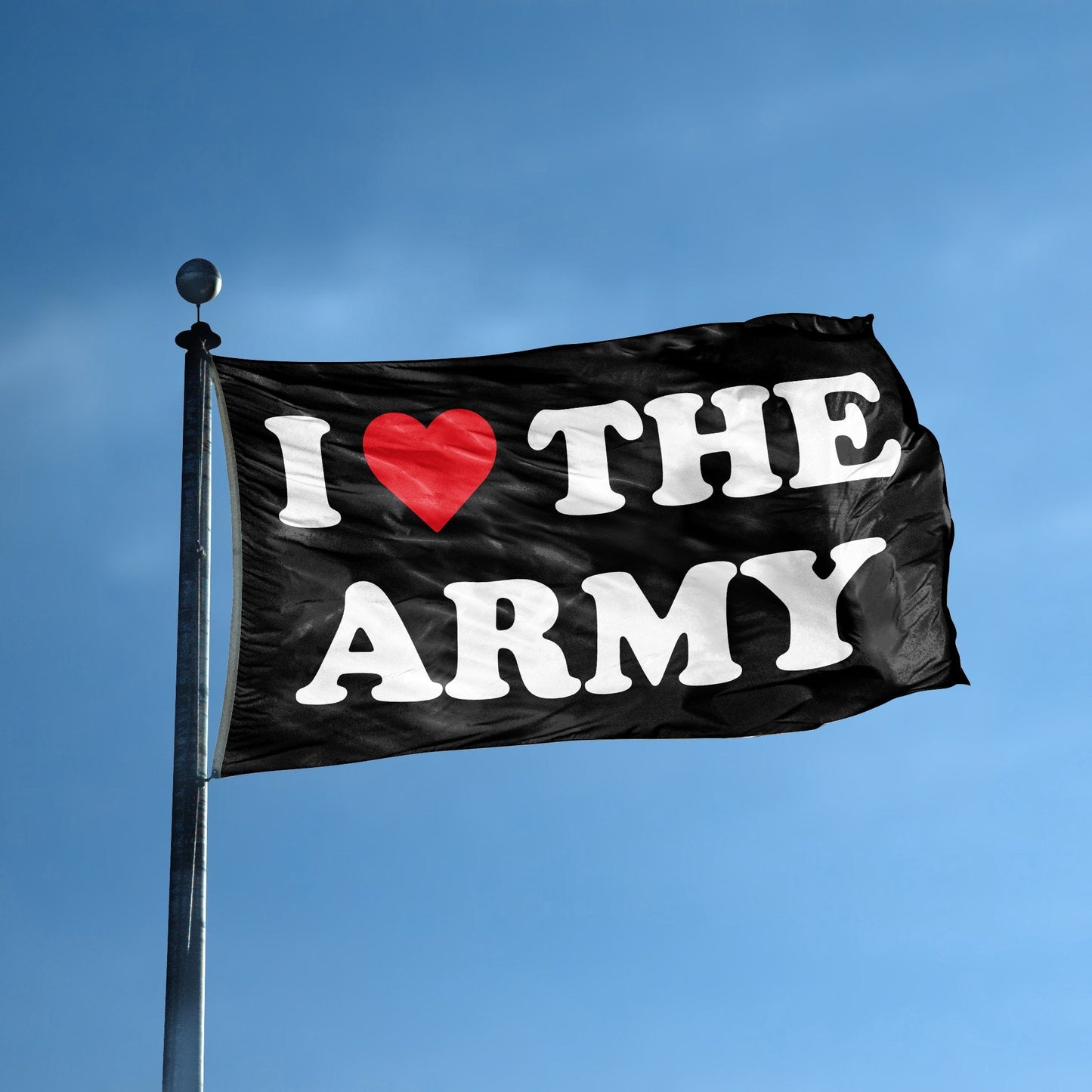 I Love The Army Flag