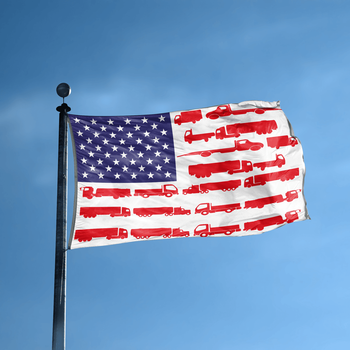 Truck Stripes American Flag
