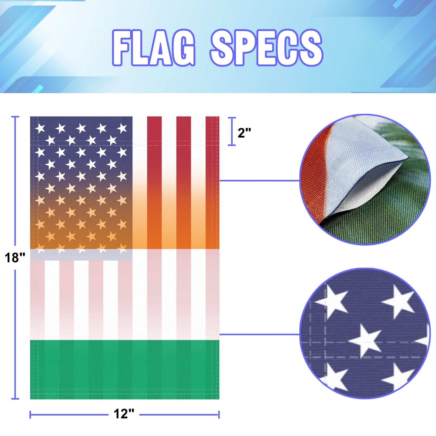 Ivorian American Garden Flag