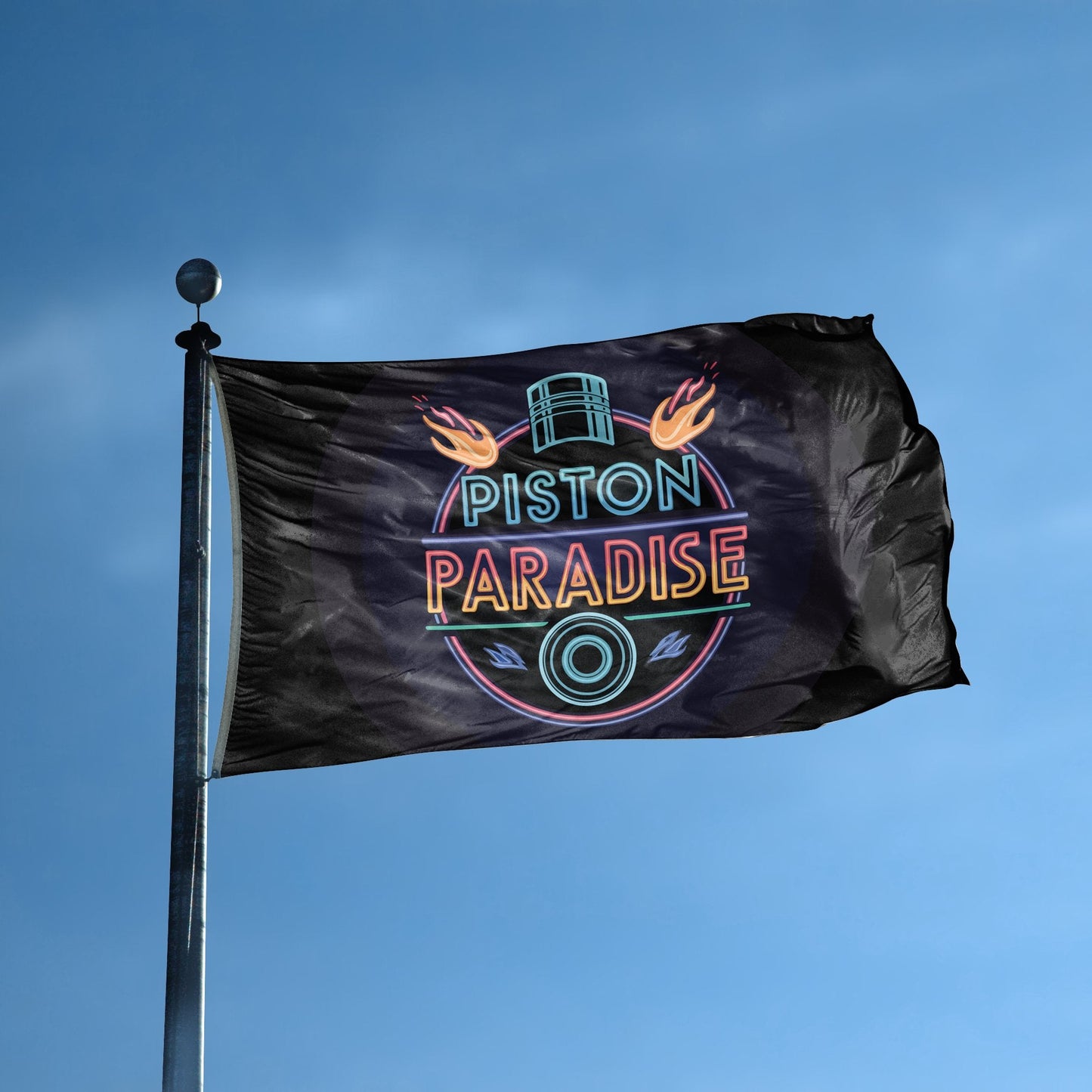 Piston Paradise Flag