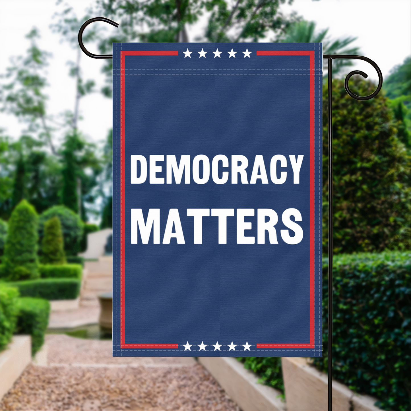 Democracy Matters Garden Flag