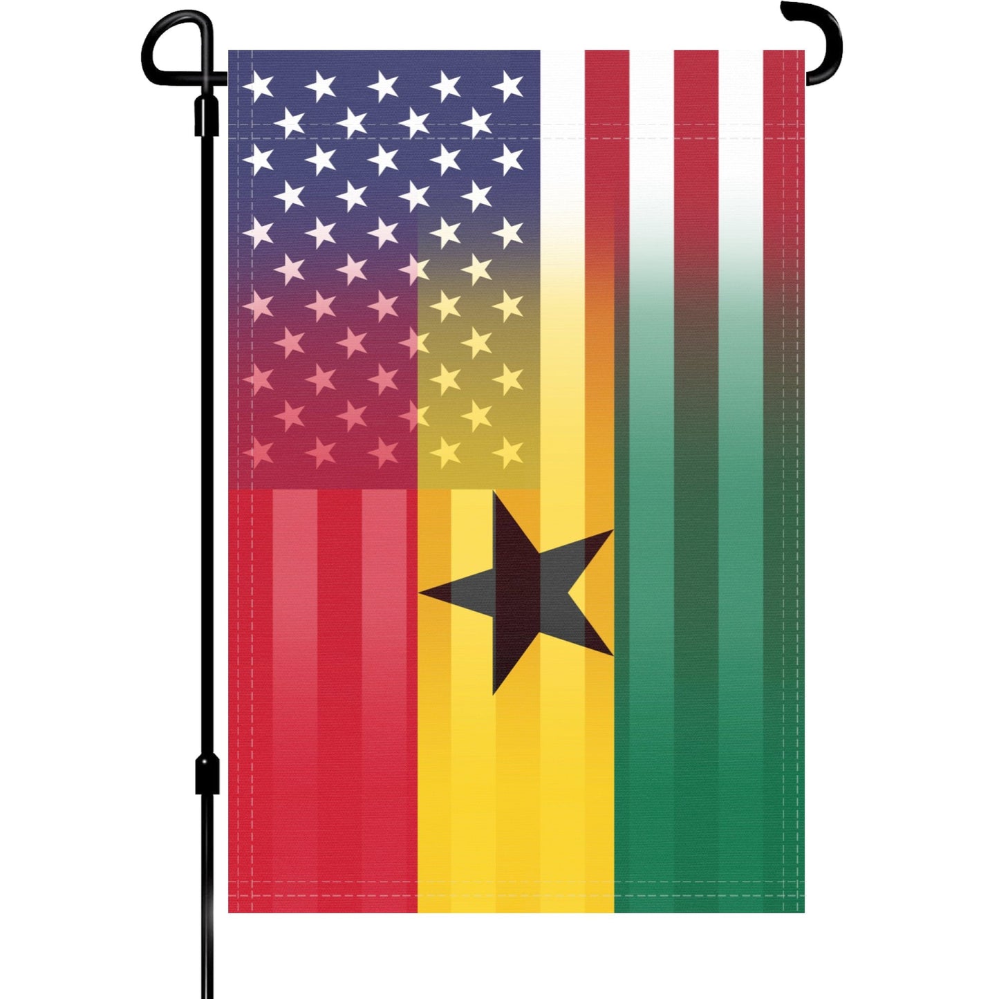 Ghanaian American Garden Flag