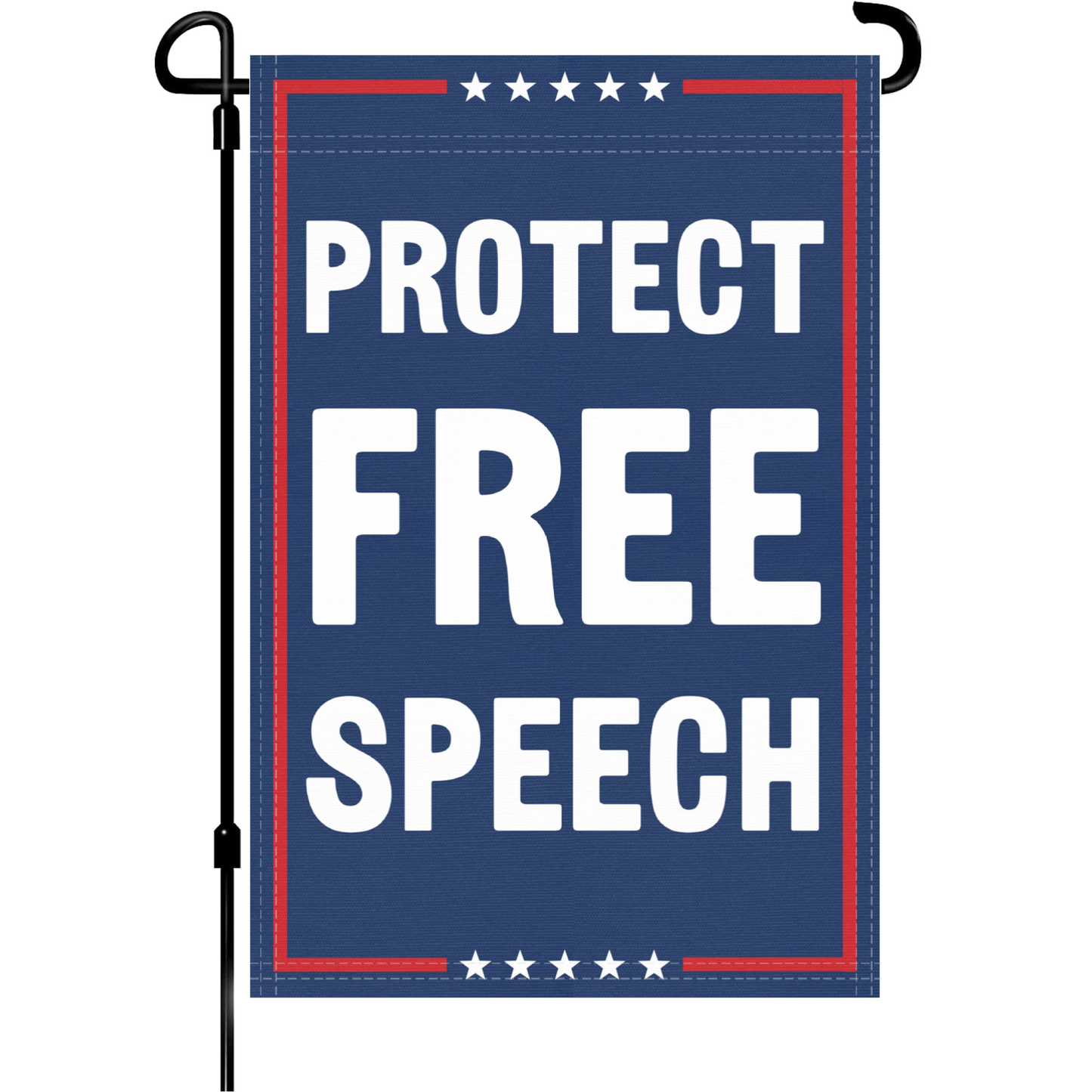 Protect Free Speech Garden Flag