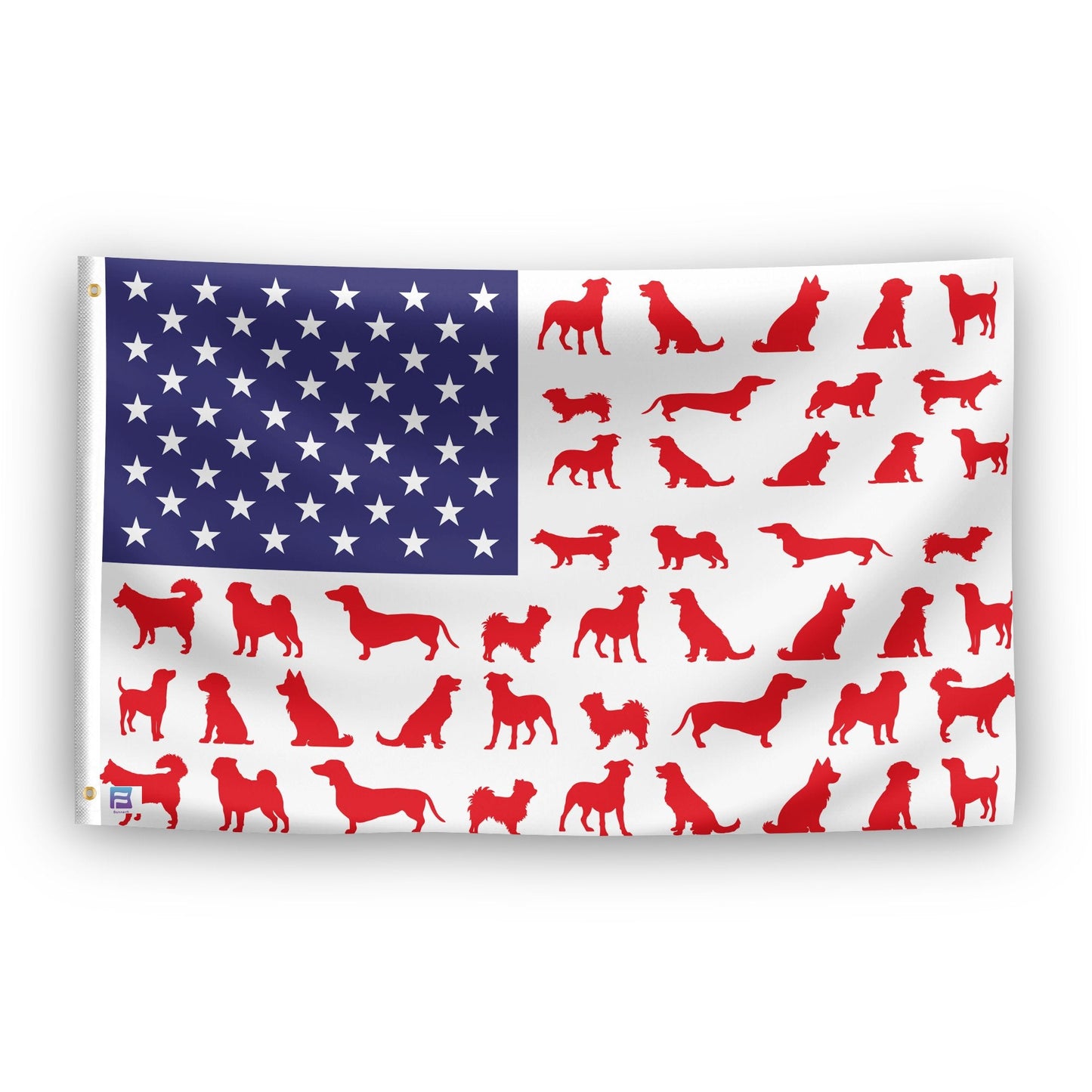 Dog Stripes American Flag