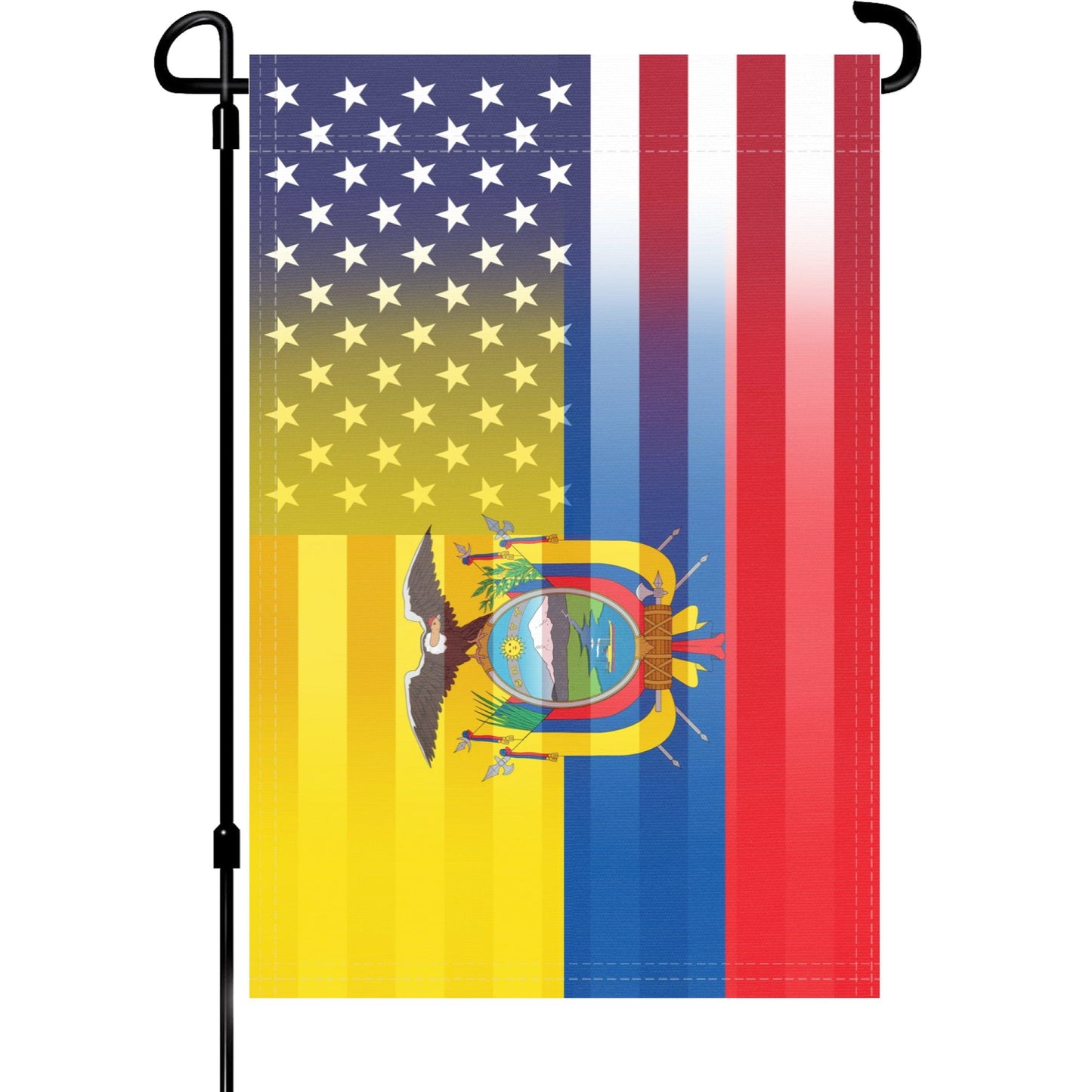Ecuadorian American Garden Flag