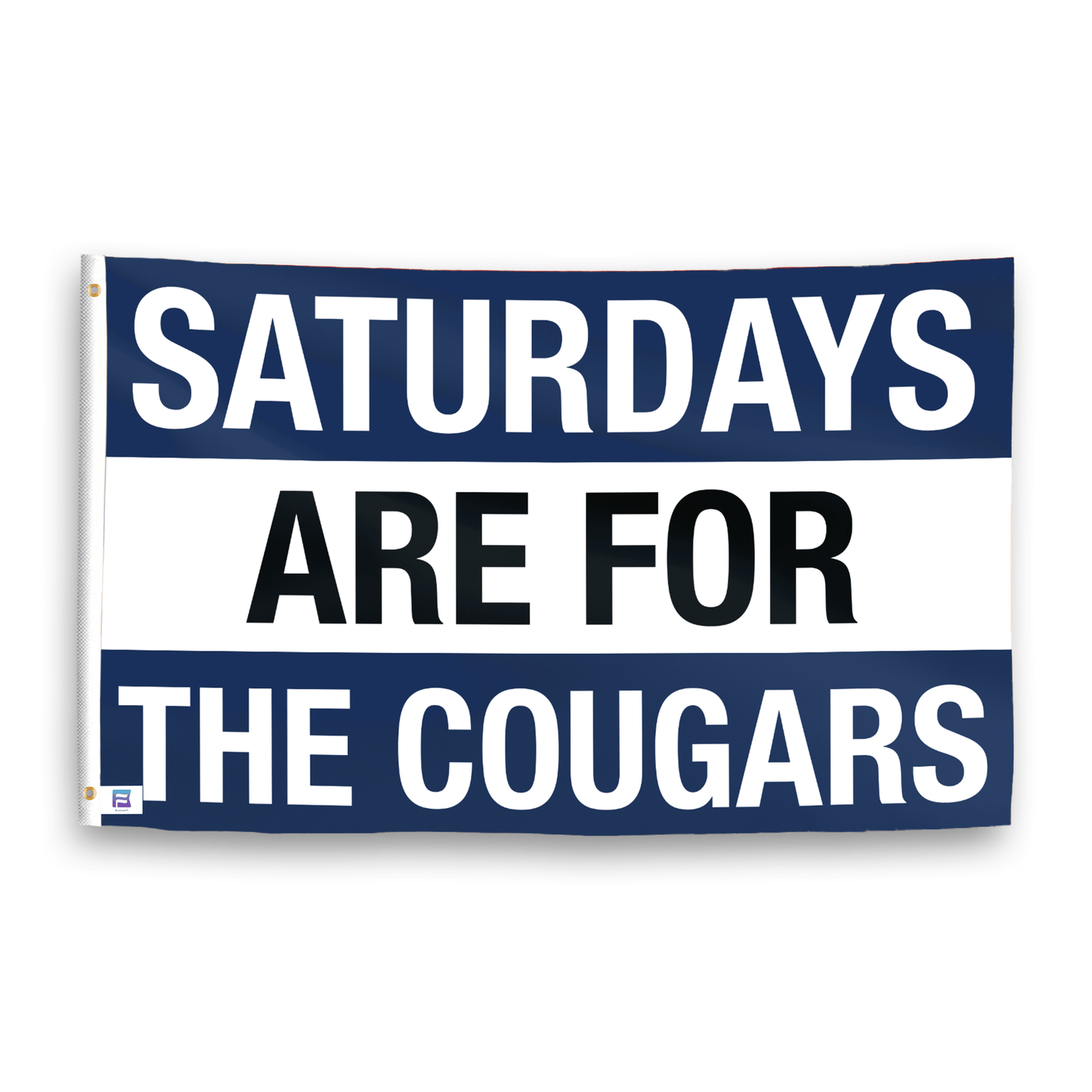 Saturdays Are for the Cougars BYU Flag
