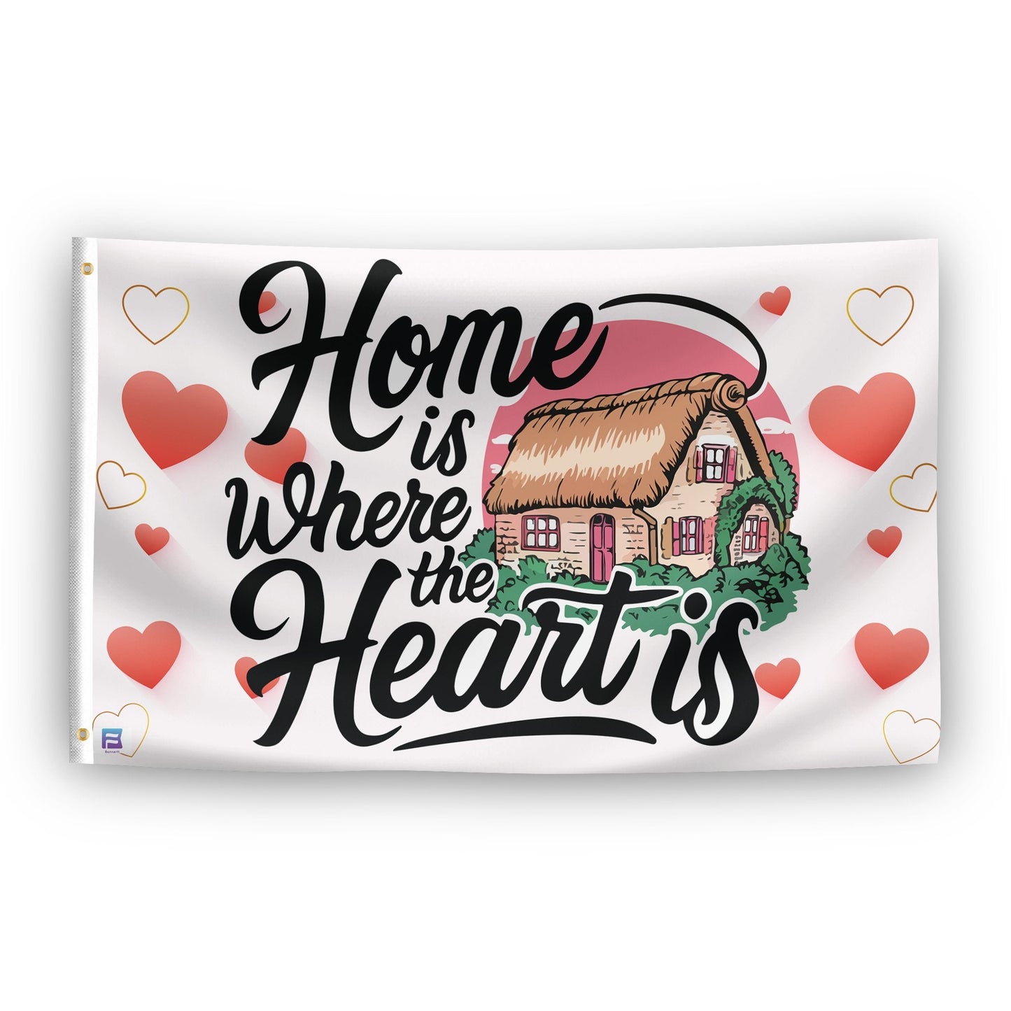 Home Is Where The Heart Is Flag