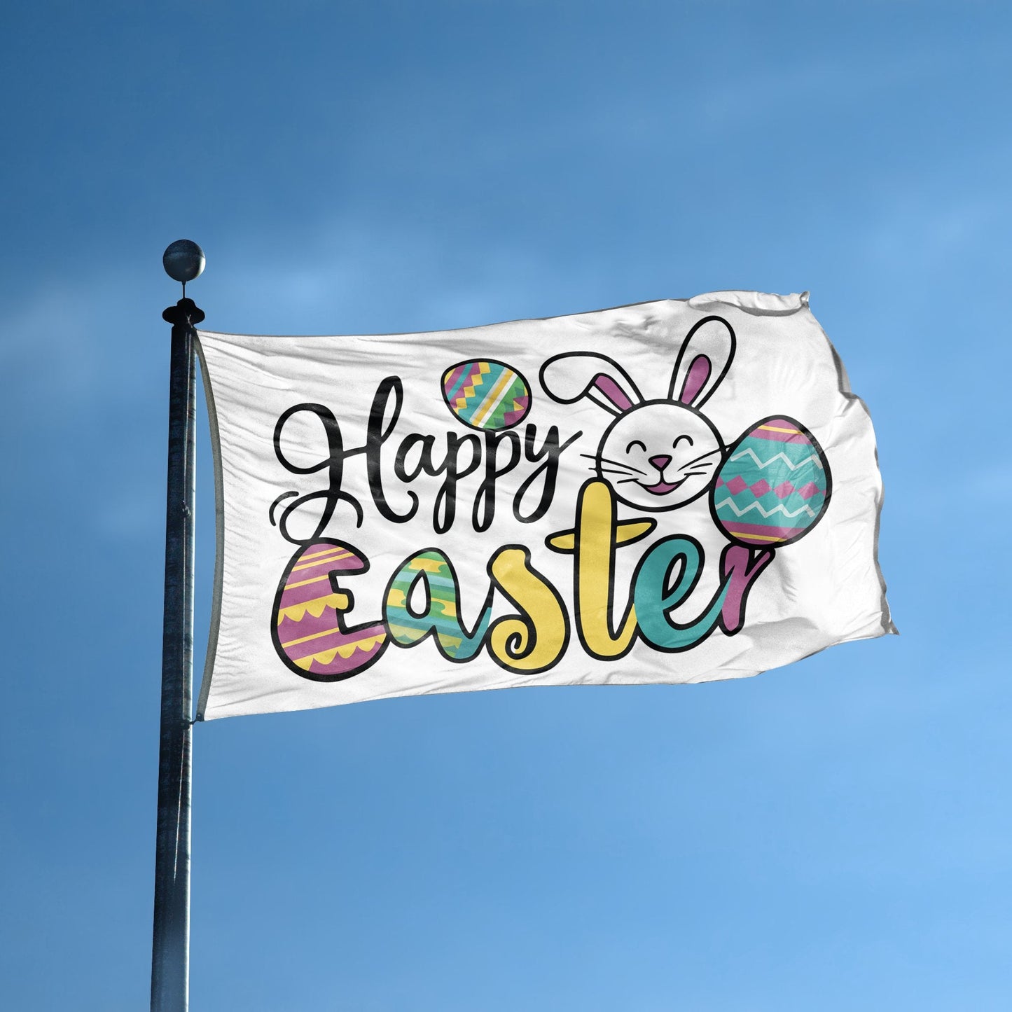 Happy Easter Holiday Flag