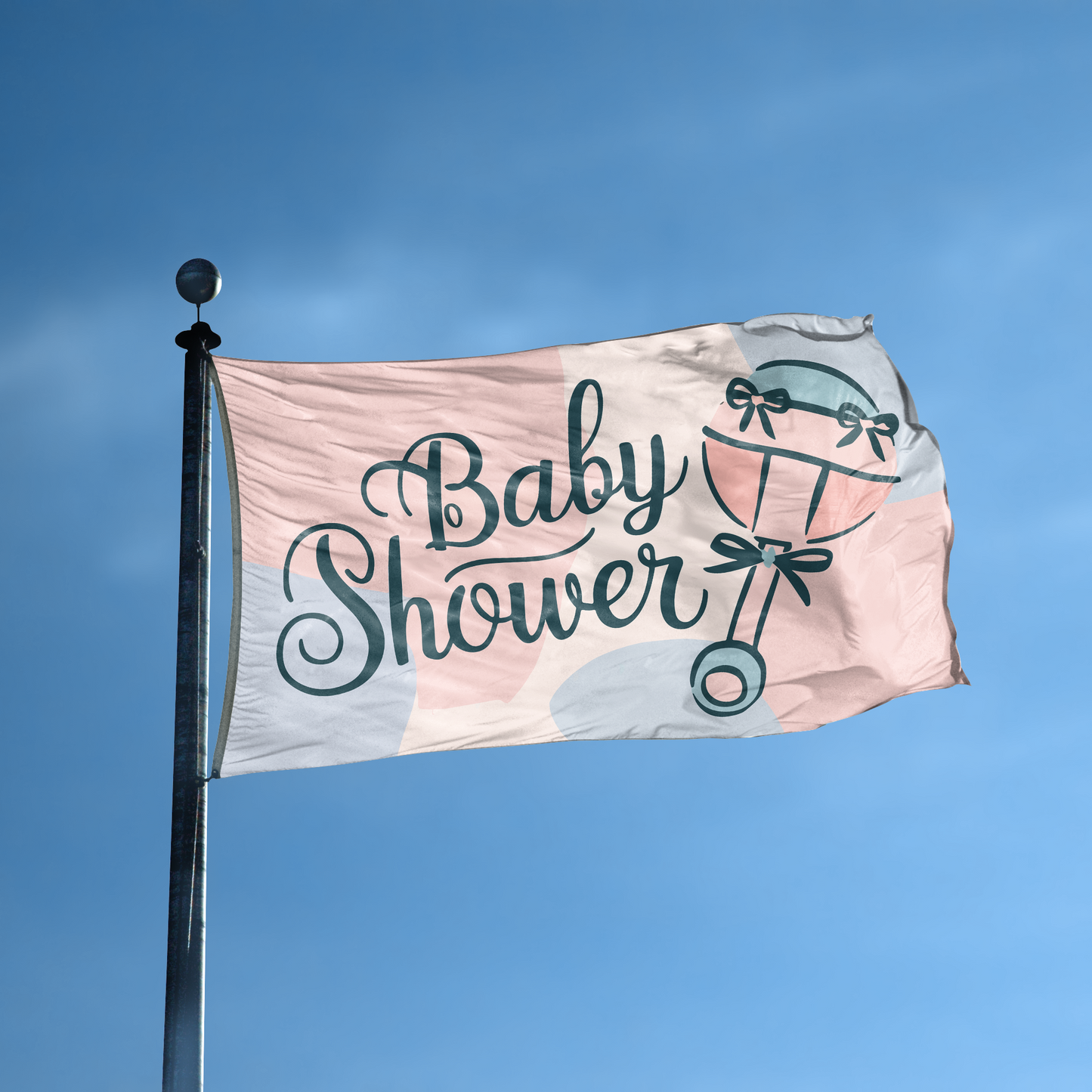 Baby Shower Event Flag