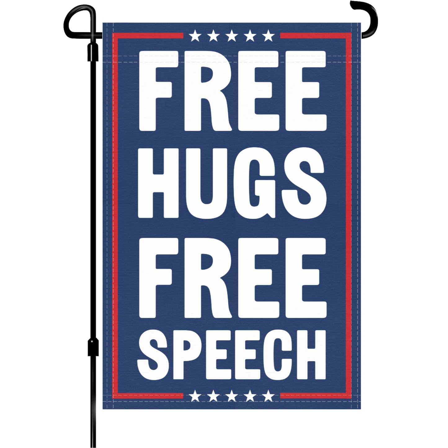 Free Hugs Free Speech Garden Flag