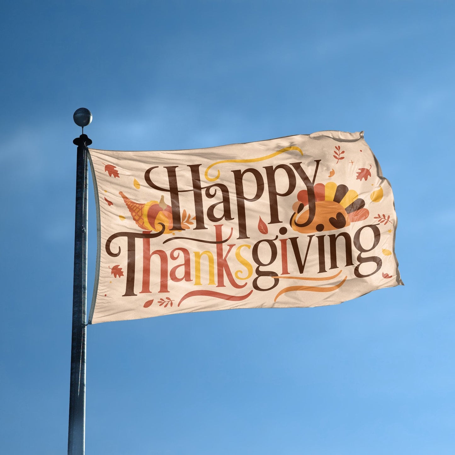Happy Thanksgiving Flag