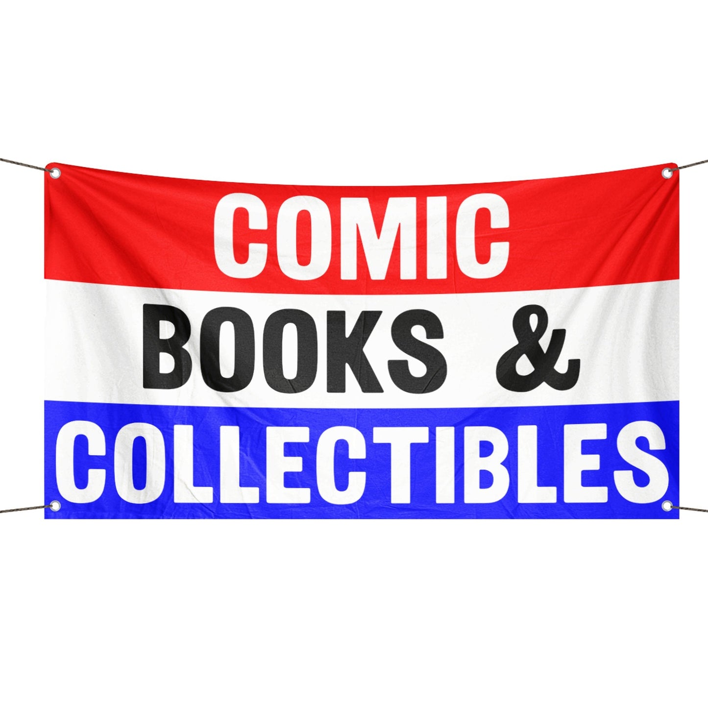Comic Books & Collectibles Business Flag