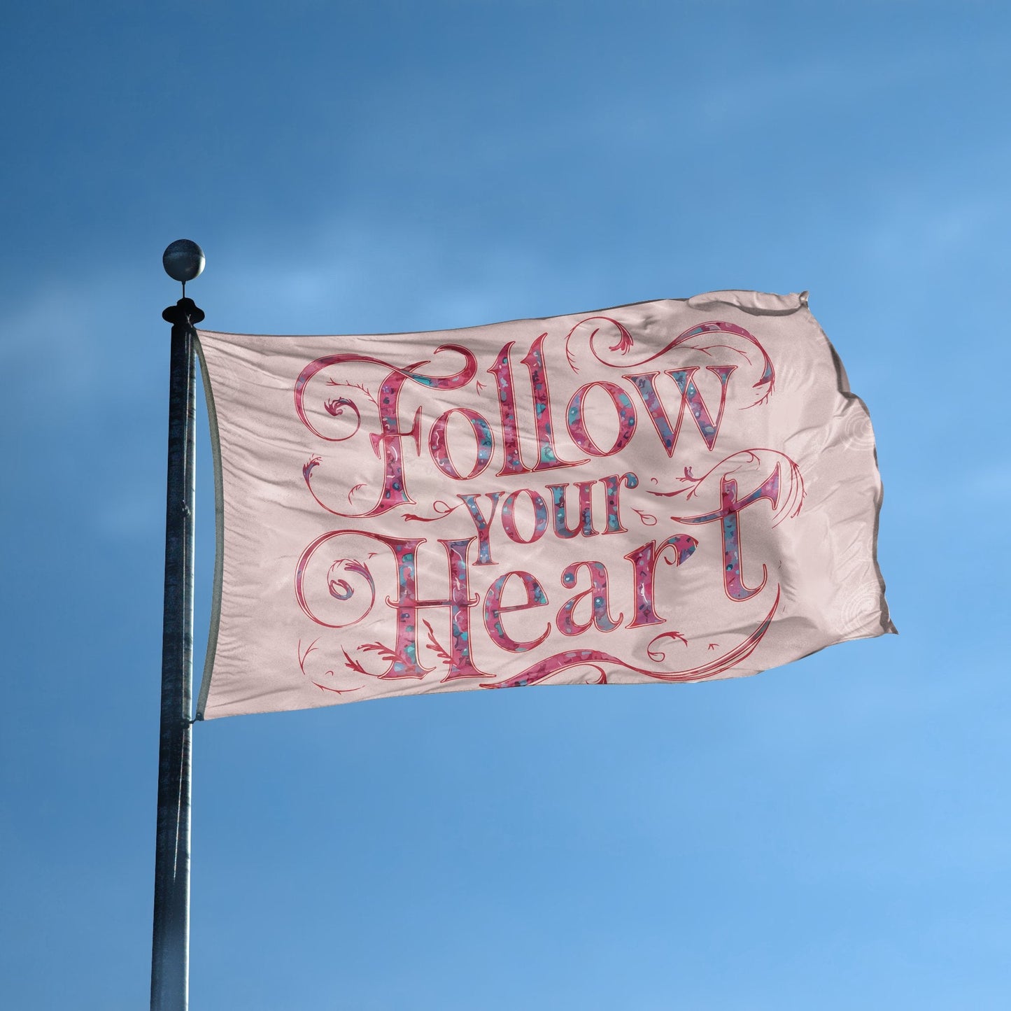 Follow Your Heart Flag
