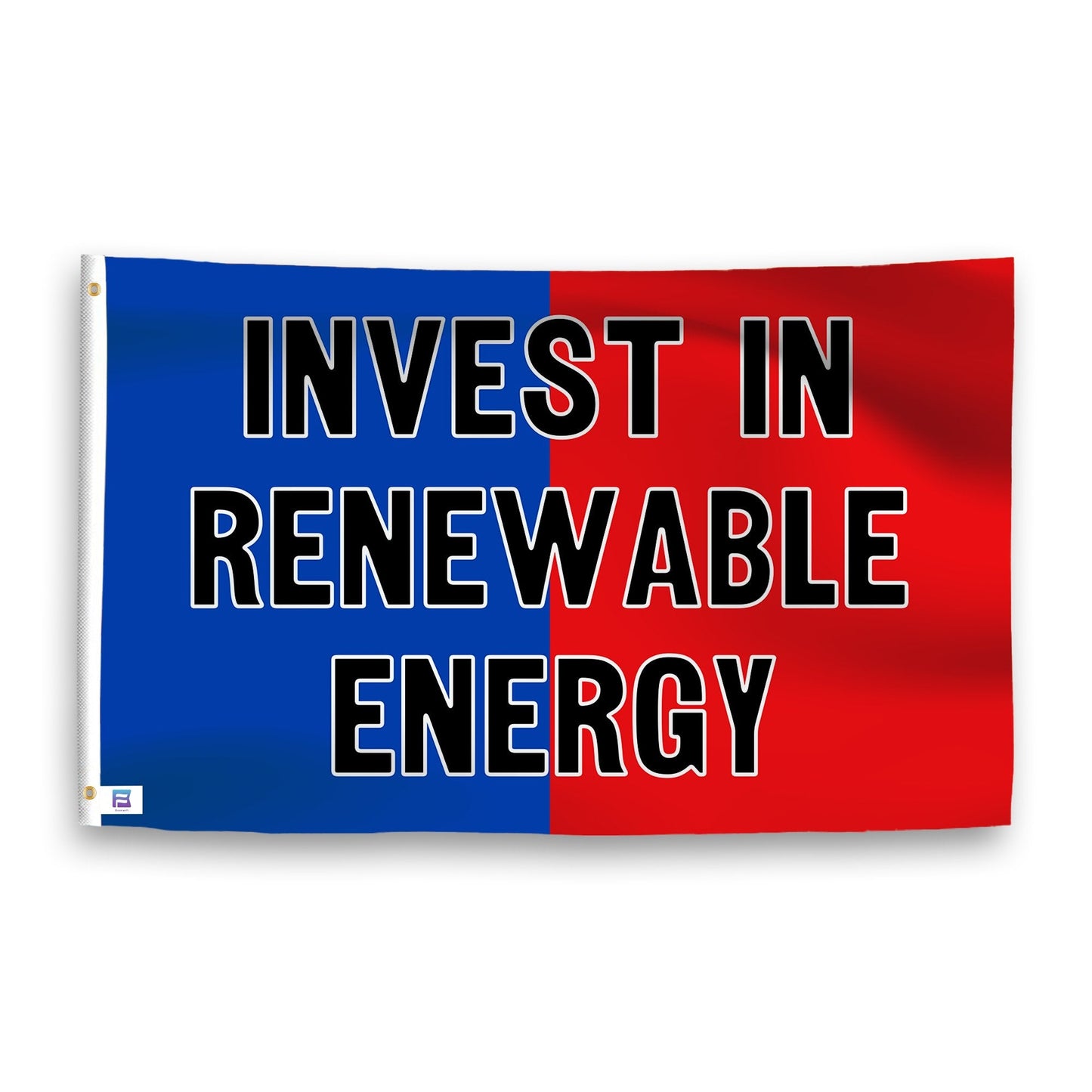 Invest in Renewable Energy Flag