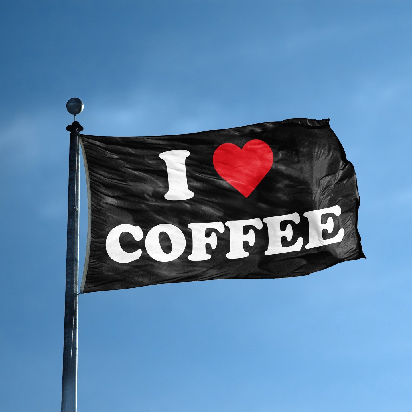 I Love Coffee Flag
