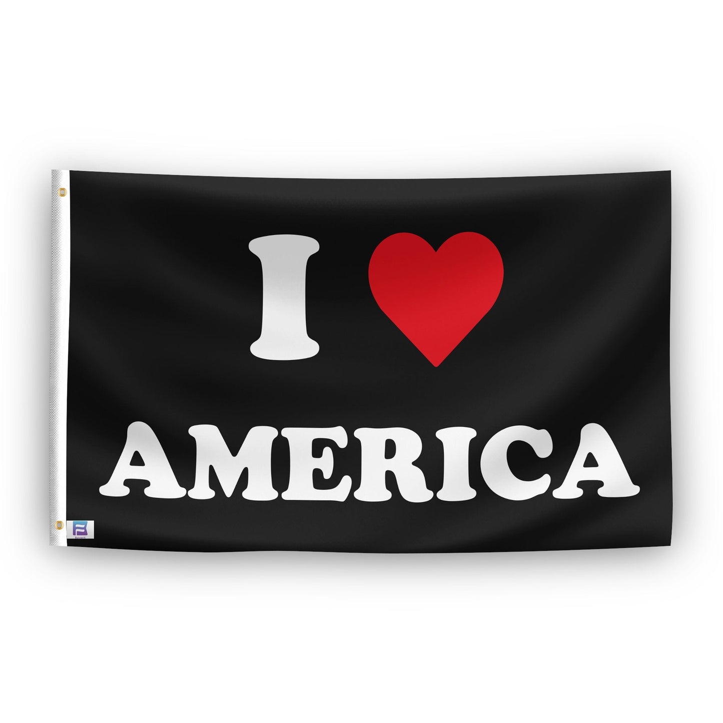 I Love America Flag