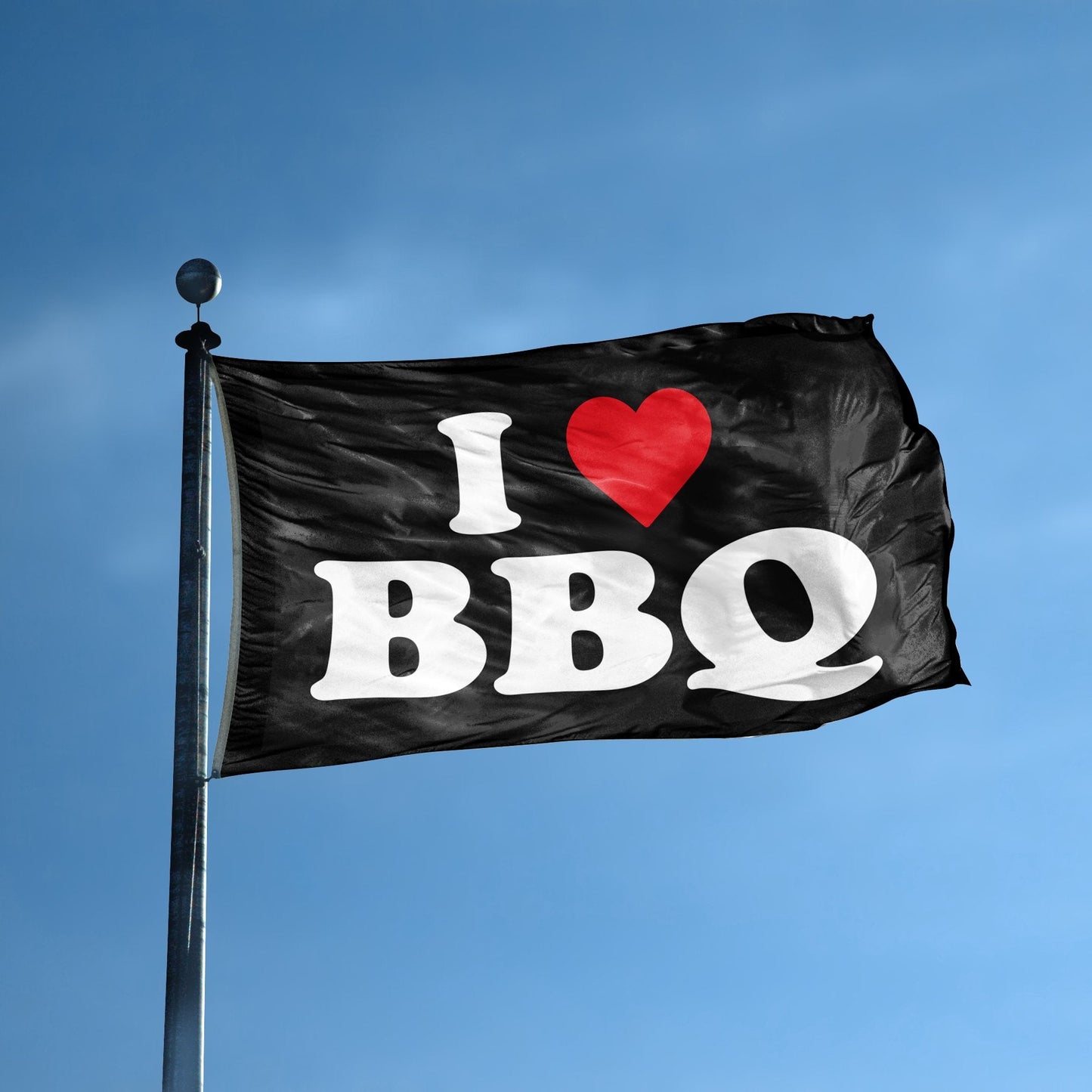I Love BBQ Flag