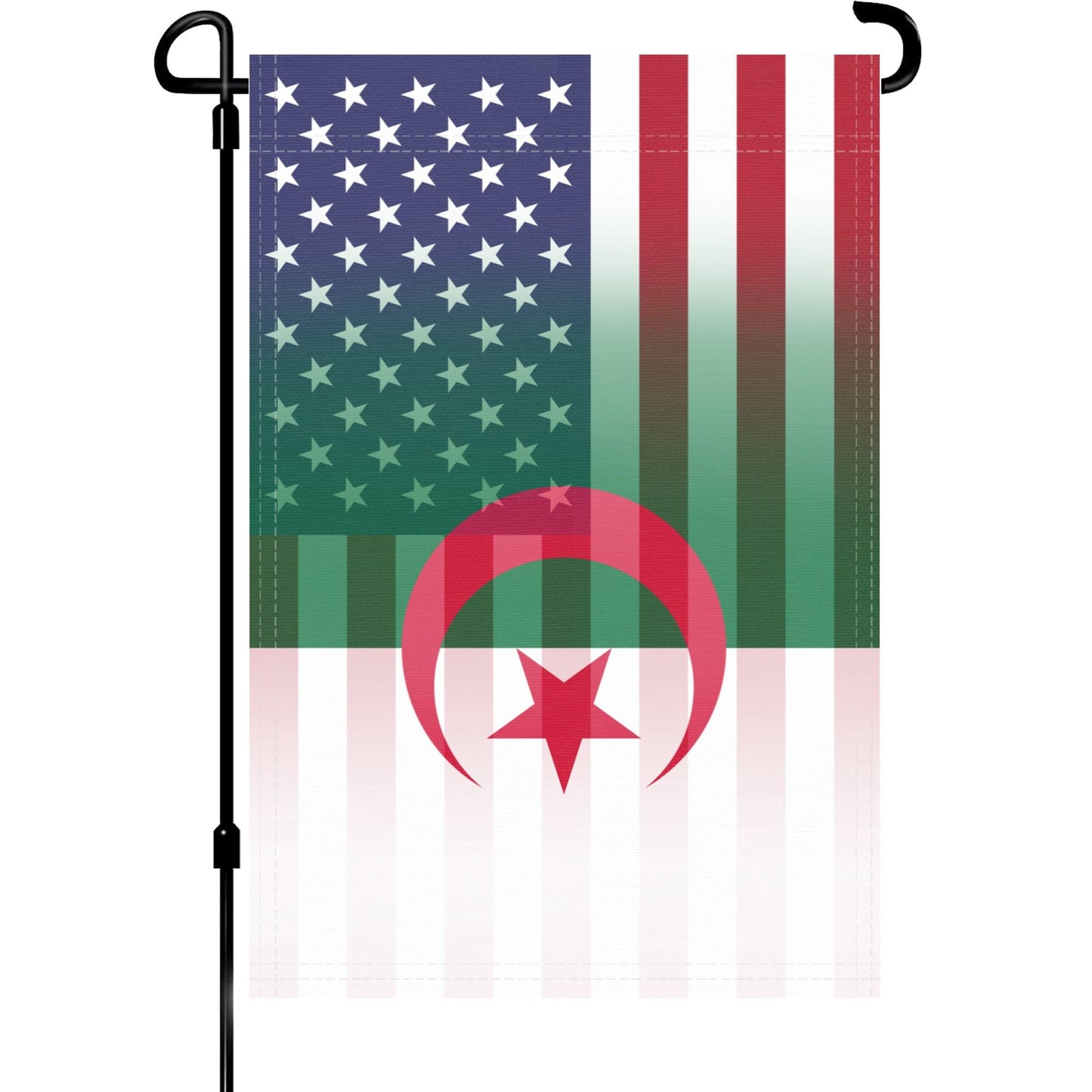 Algerian American Garden Flag