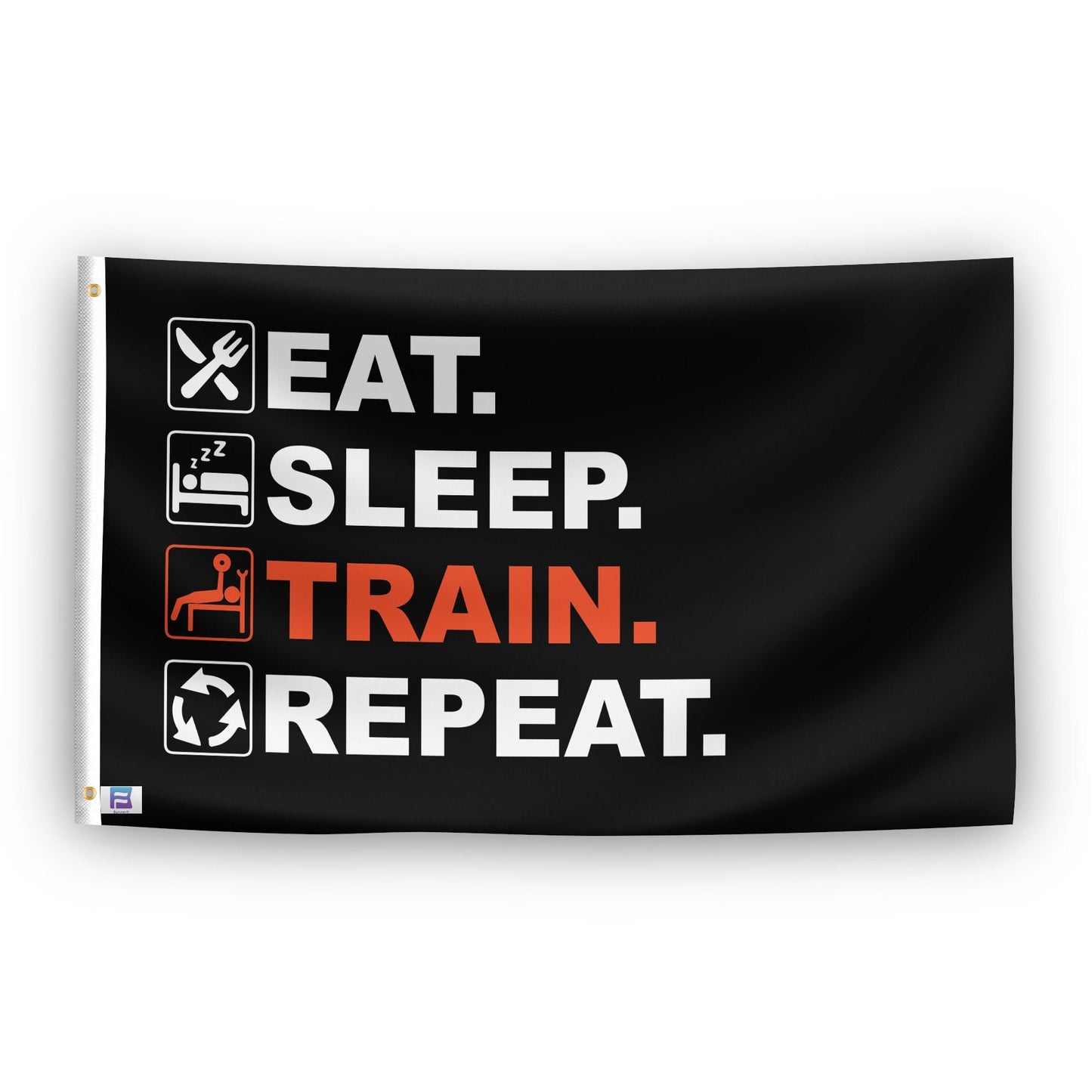 Eat Sleep Train Repeat Flag