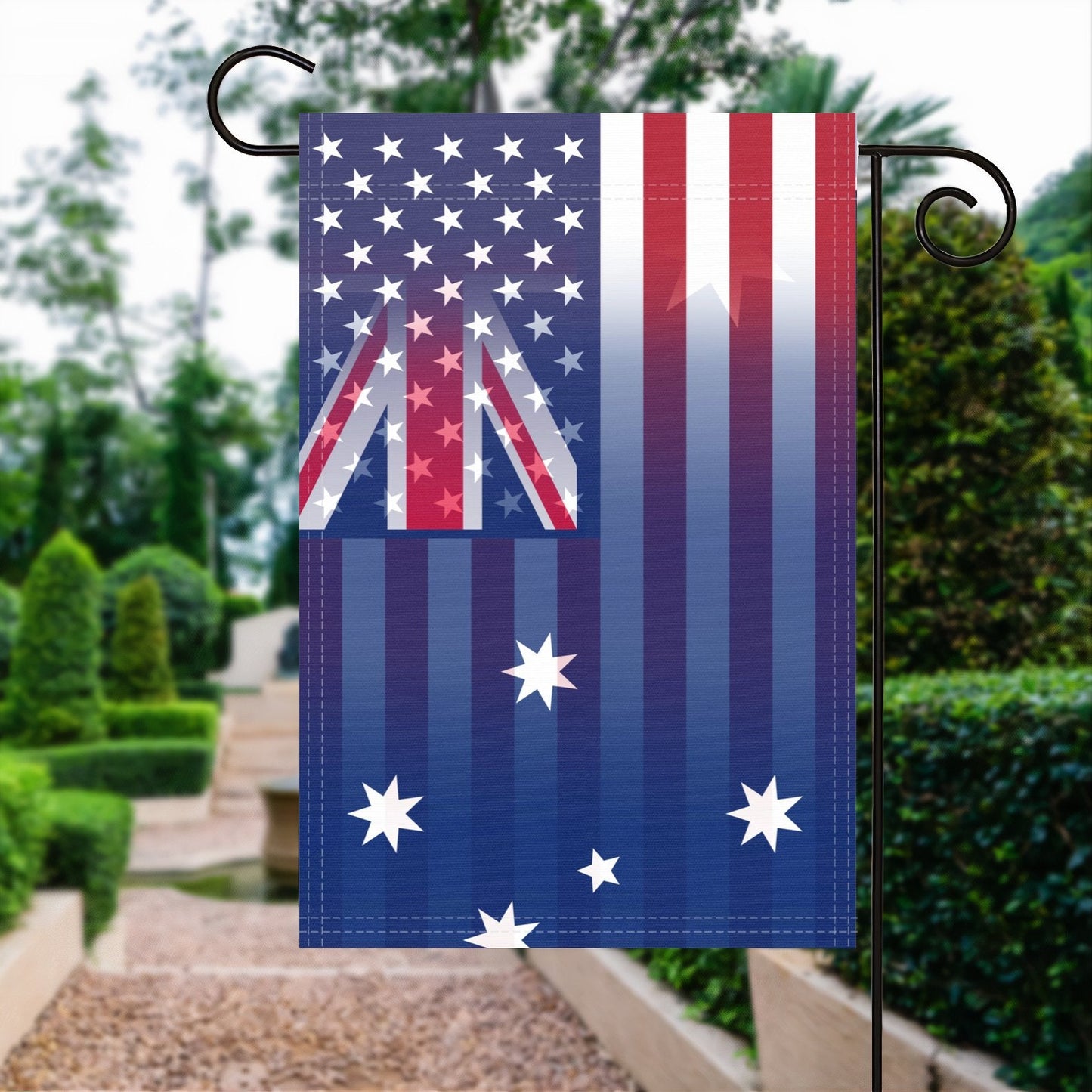 Australian American Garden Flag