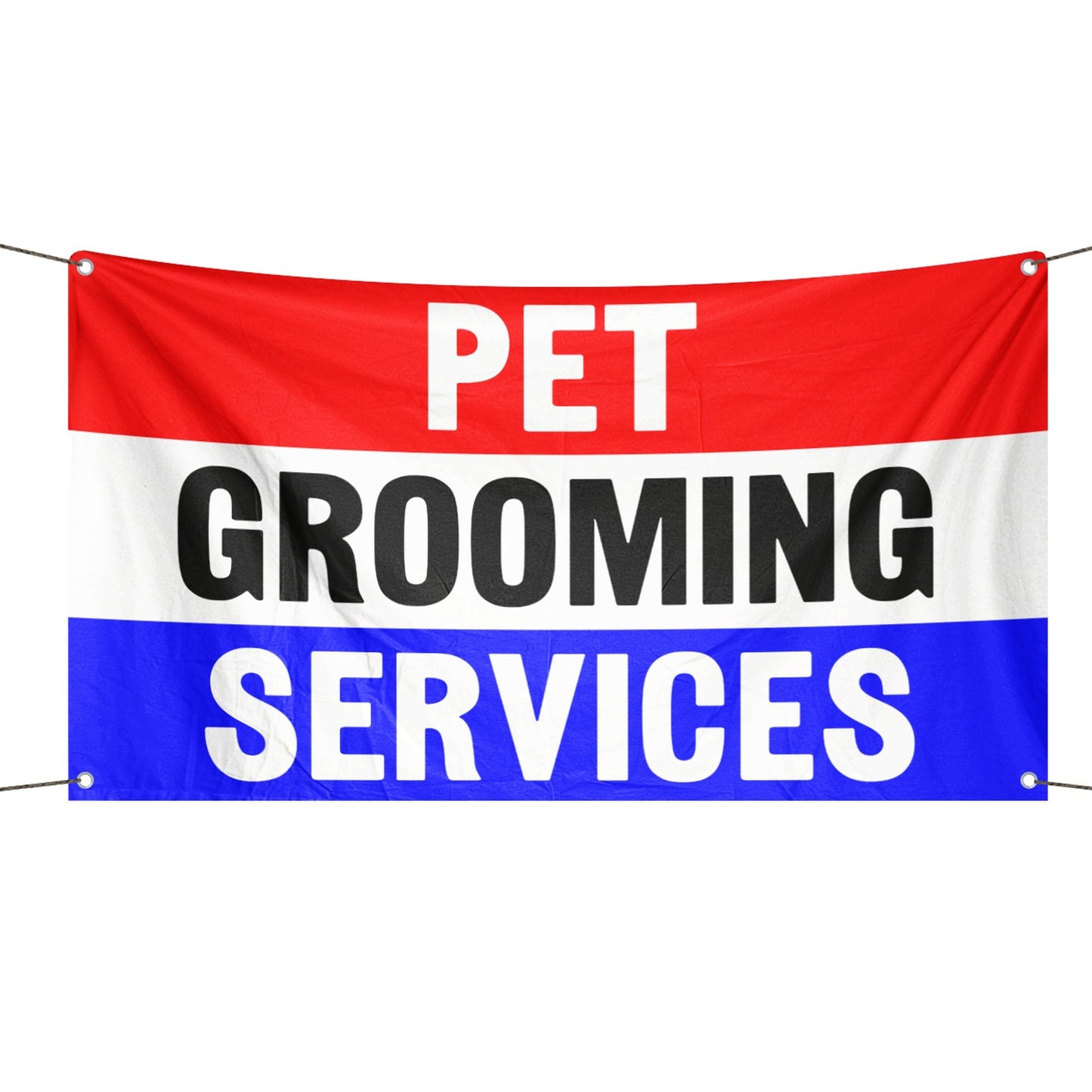 Pet Grooming Services Business Flag