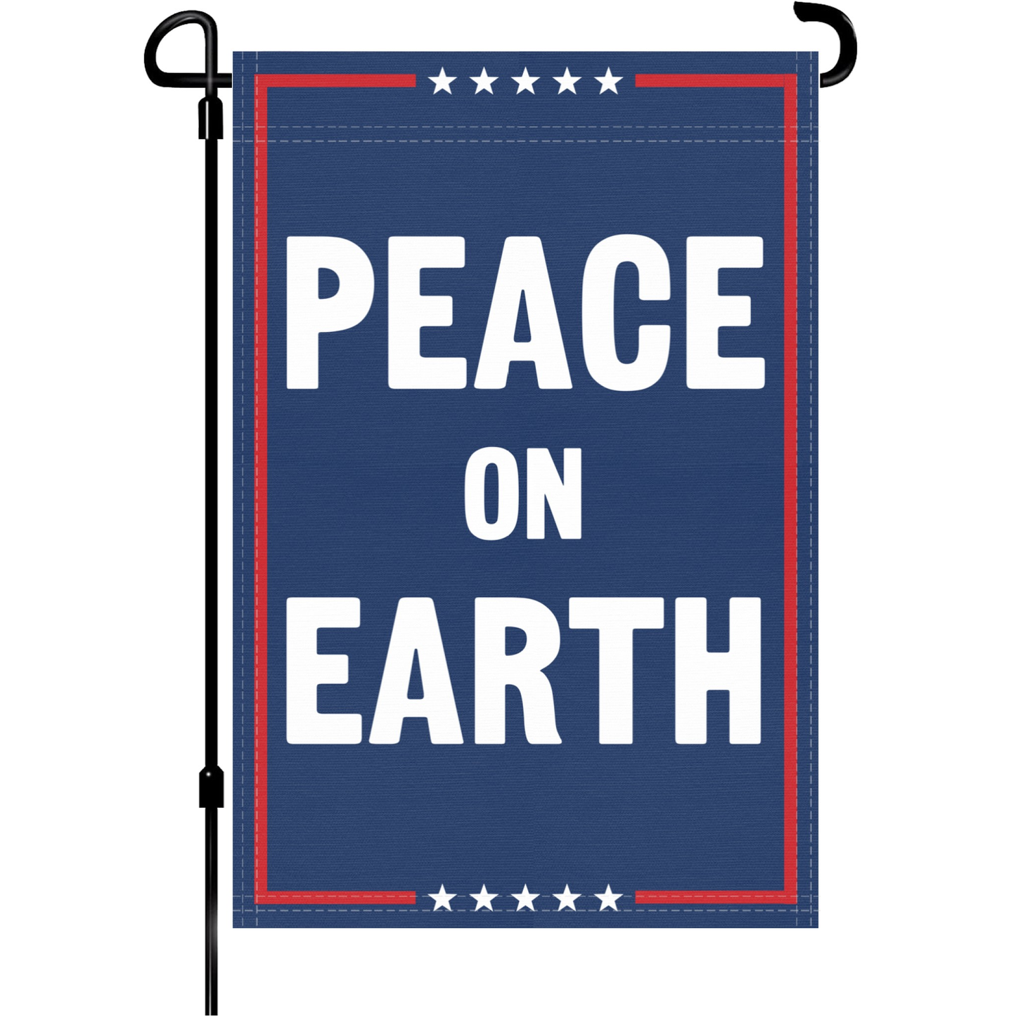 Peace On Earth Garden Flag