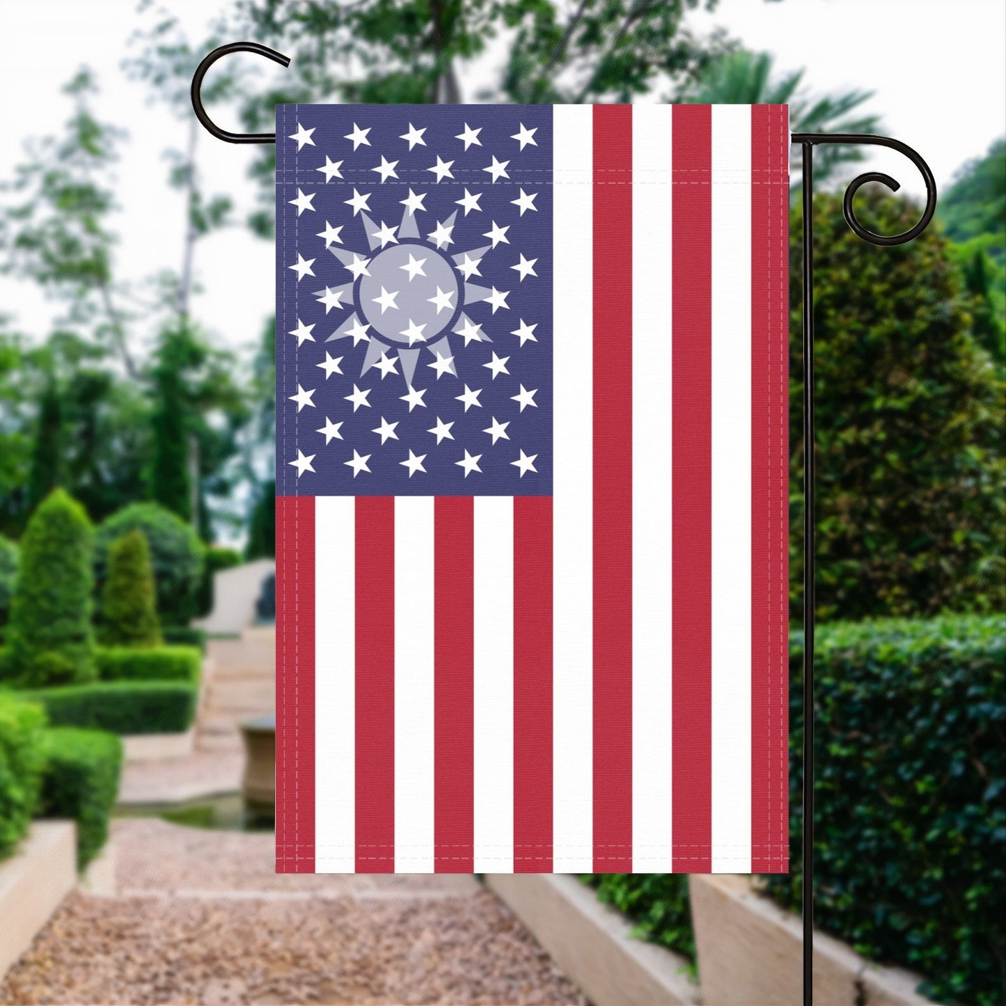 Taiwanese American Garden Flag