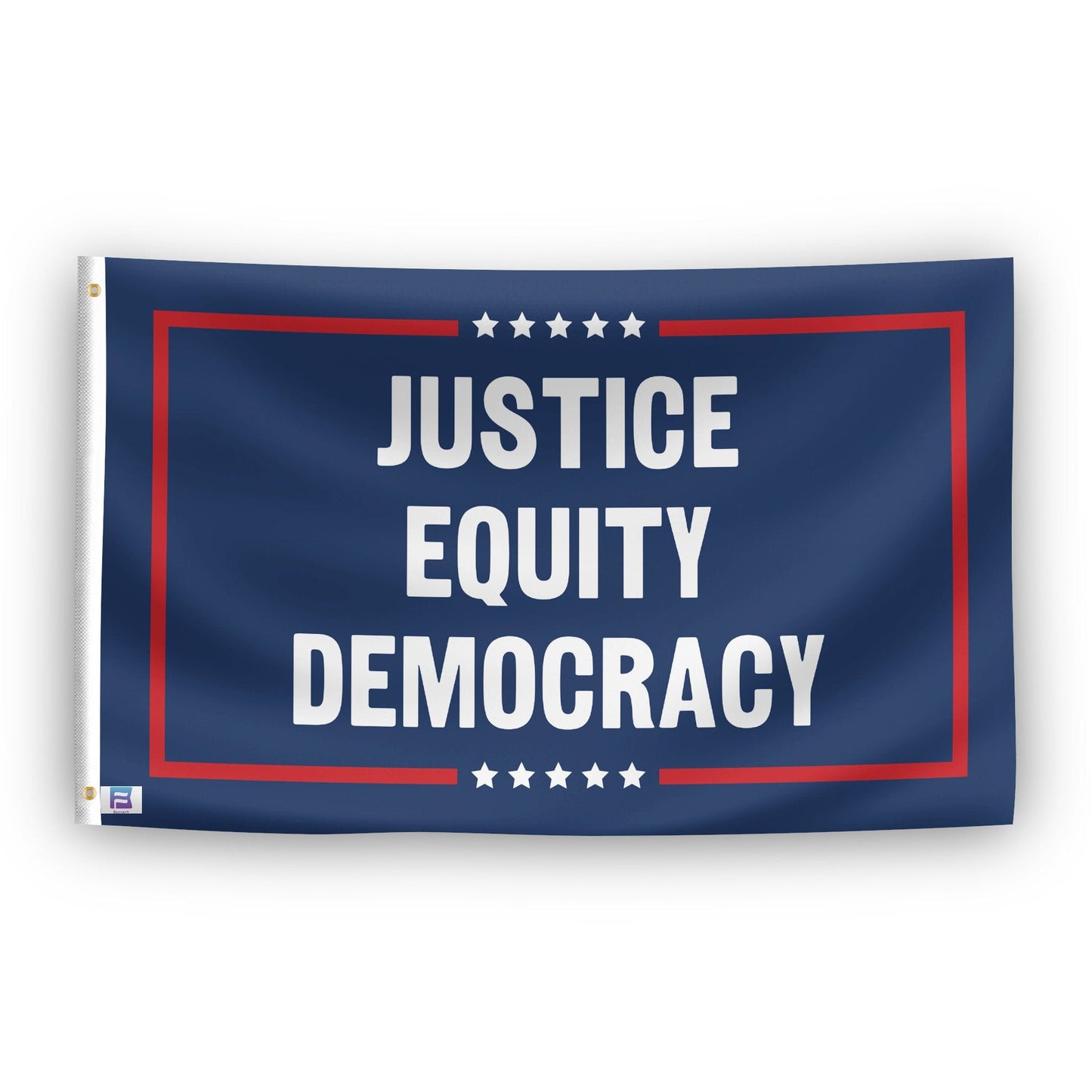 Justice Equity Democracy Political Flag