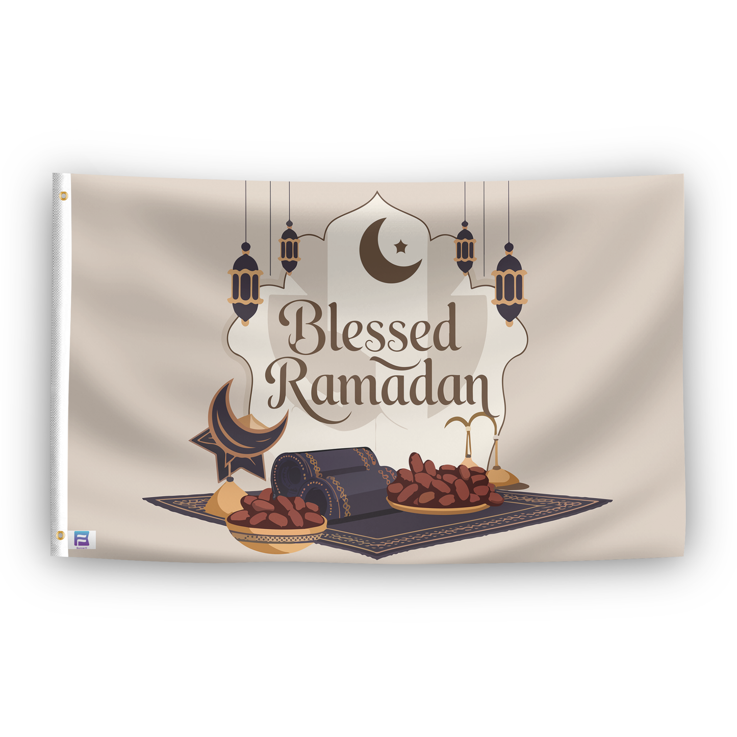 Blessed Ramadan Holiday Flag