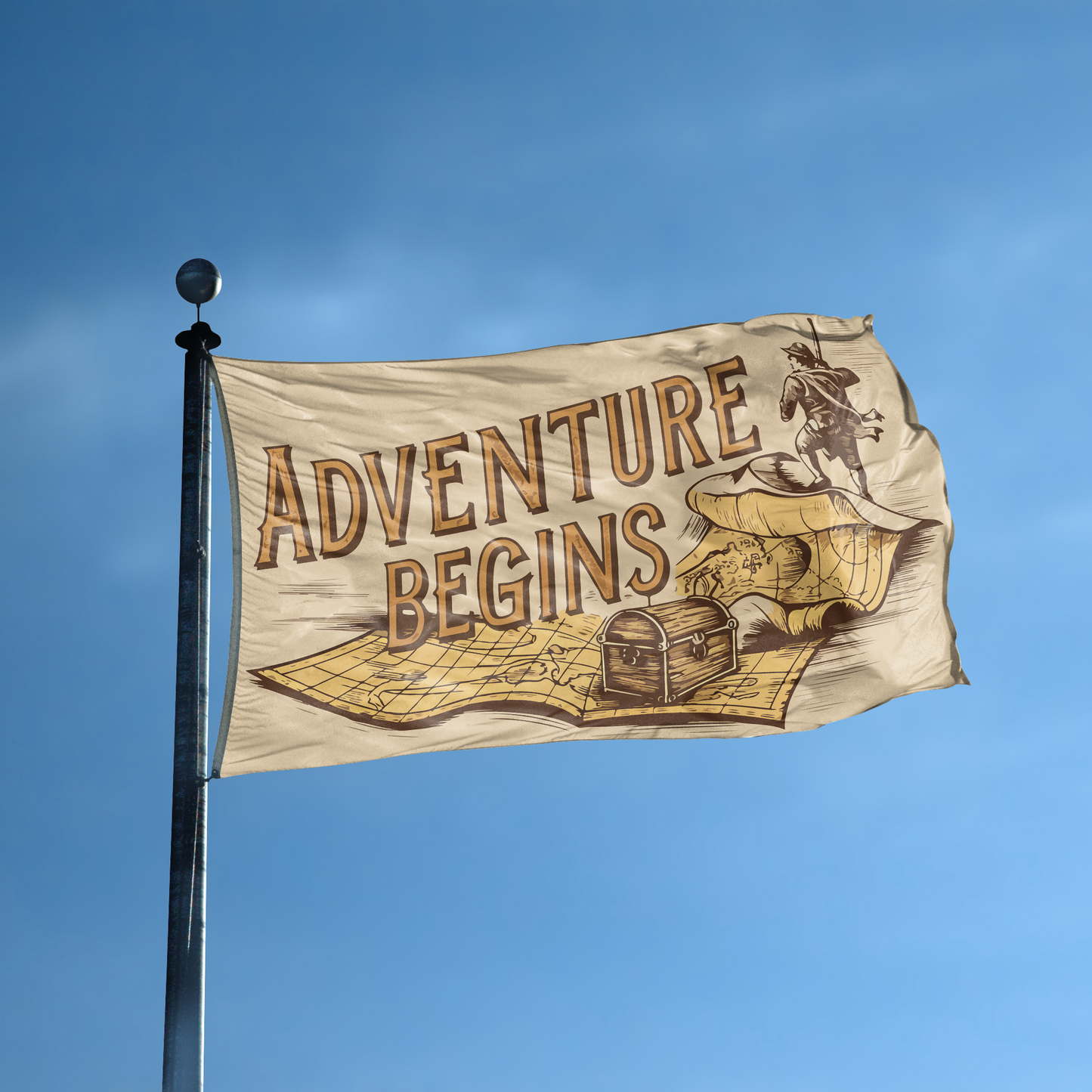 Adventure Begins Flag