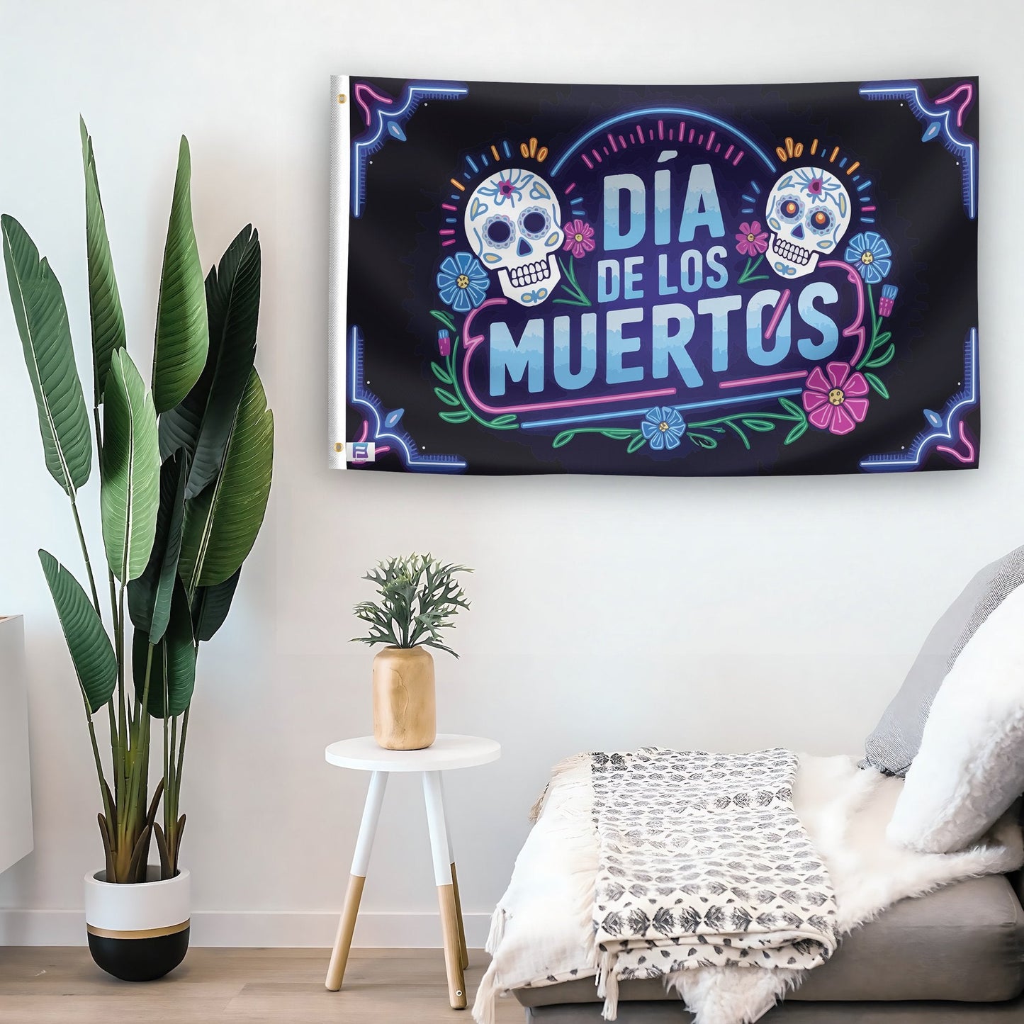 Día De Los Muertos Flag