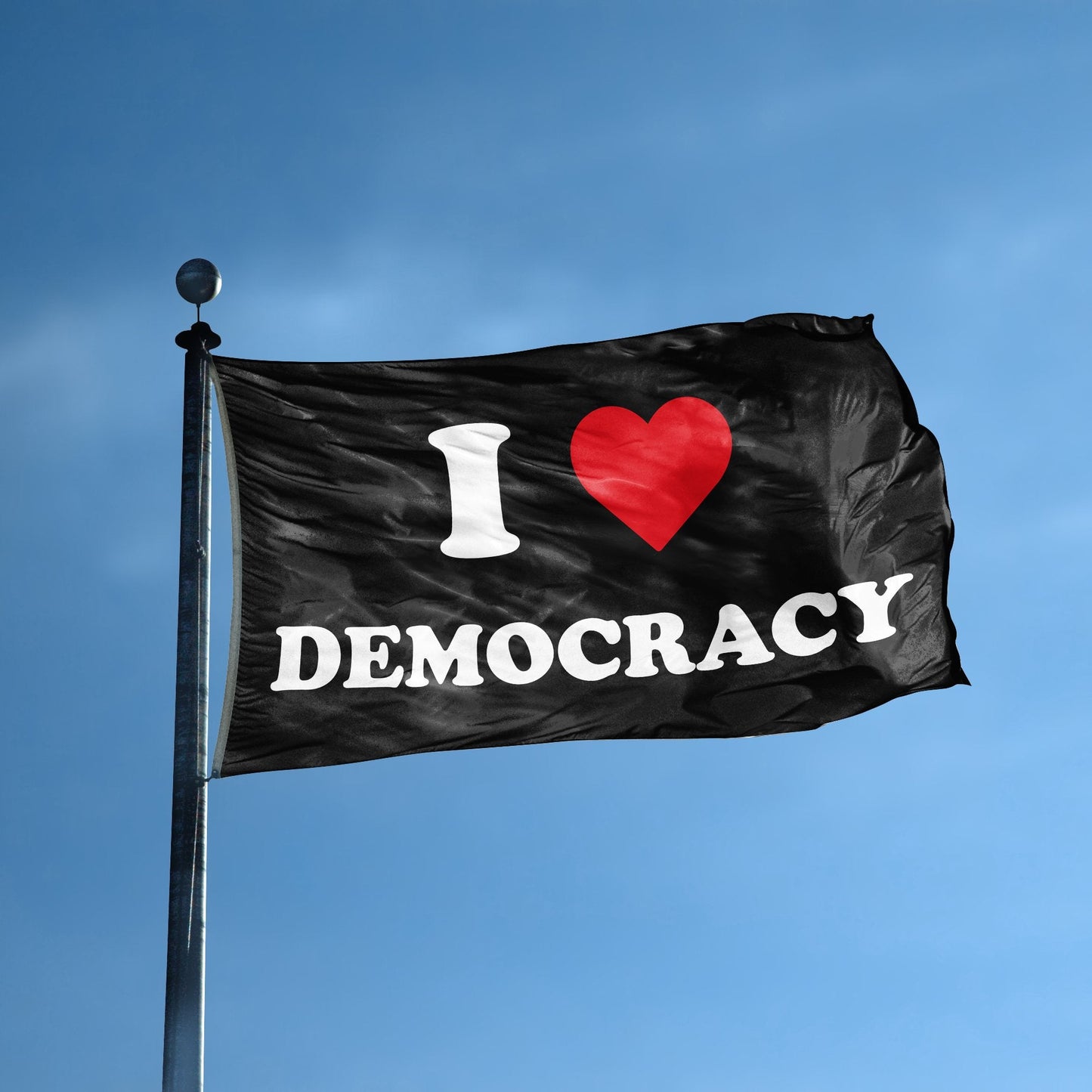 I Love Democracy Flag