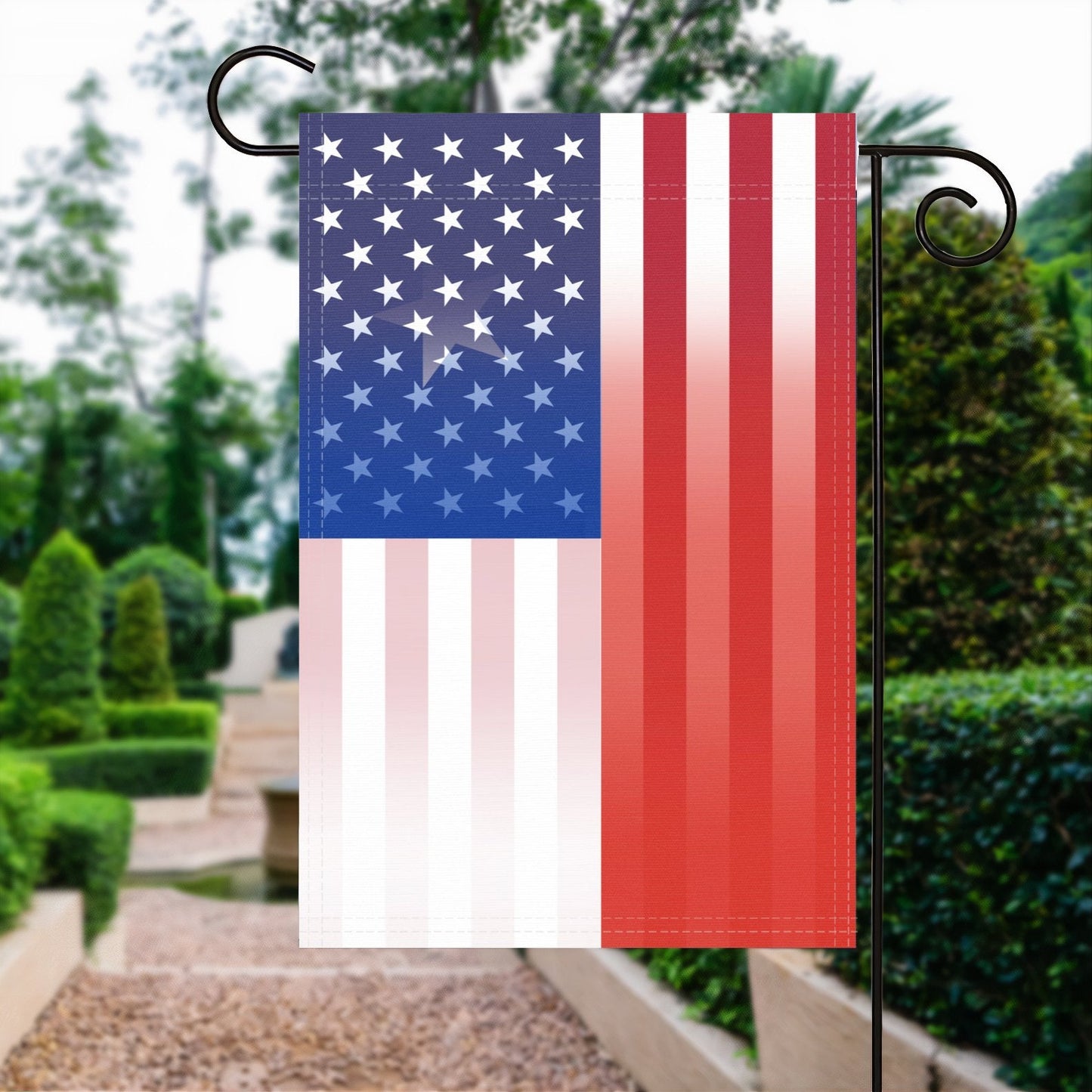 Chilean American Garden Flag