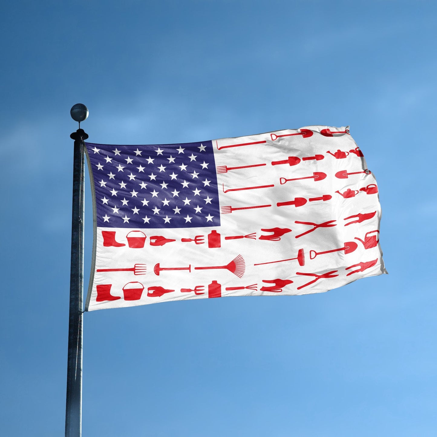 Gardening Stripes American Flag