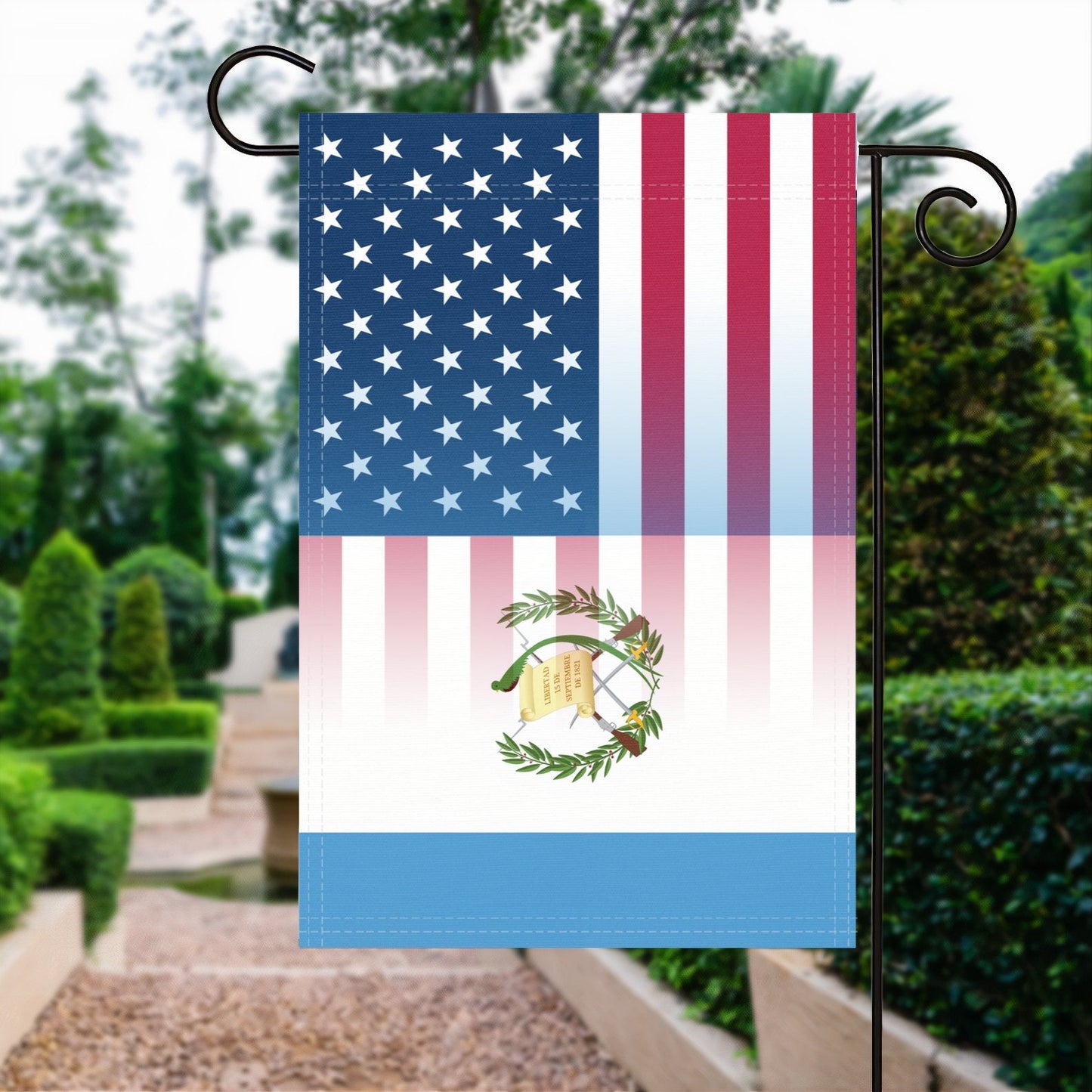Guatemalan American Garden Flag