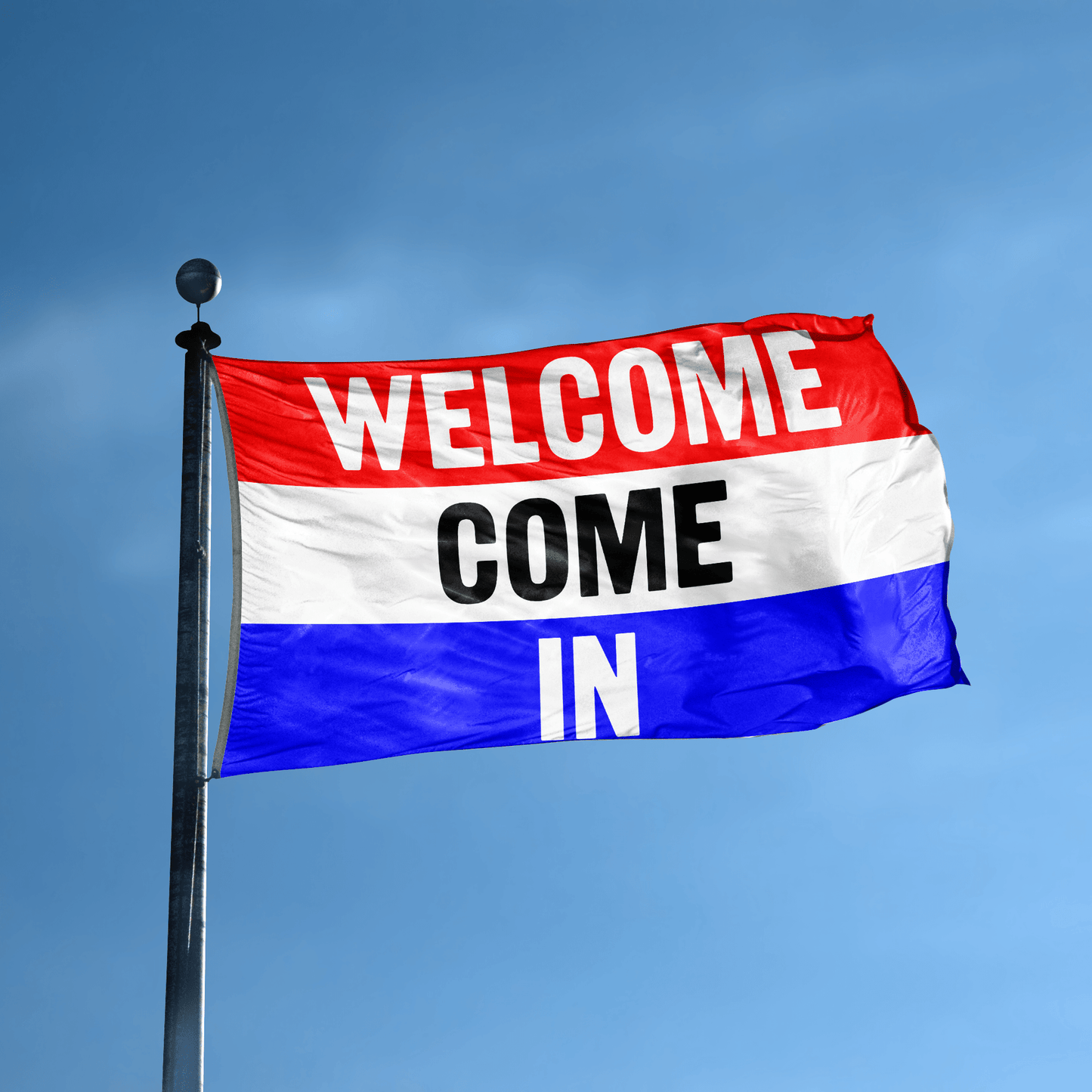 Welcome Come In Business Flag