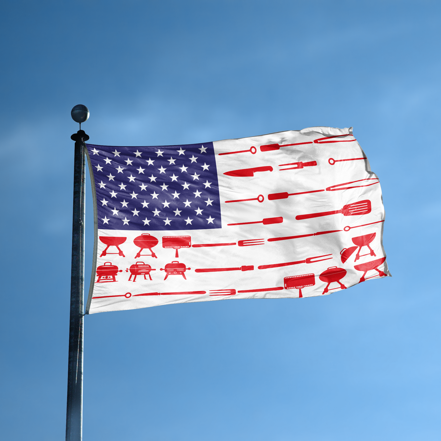 BBQ Stripes American Flag