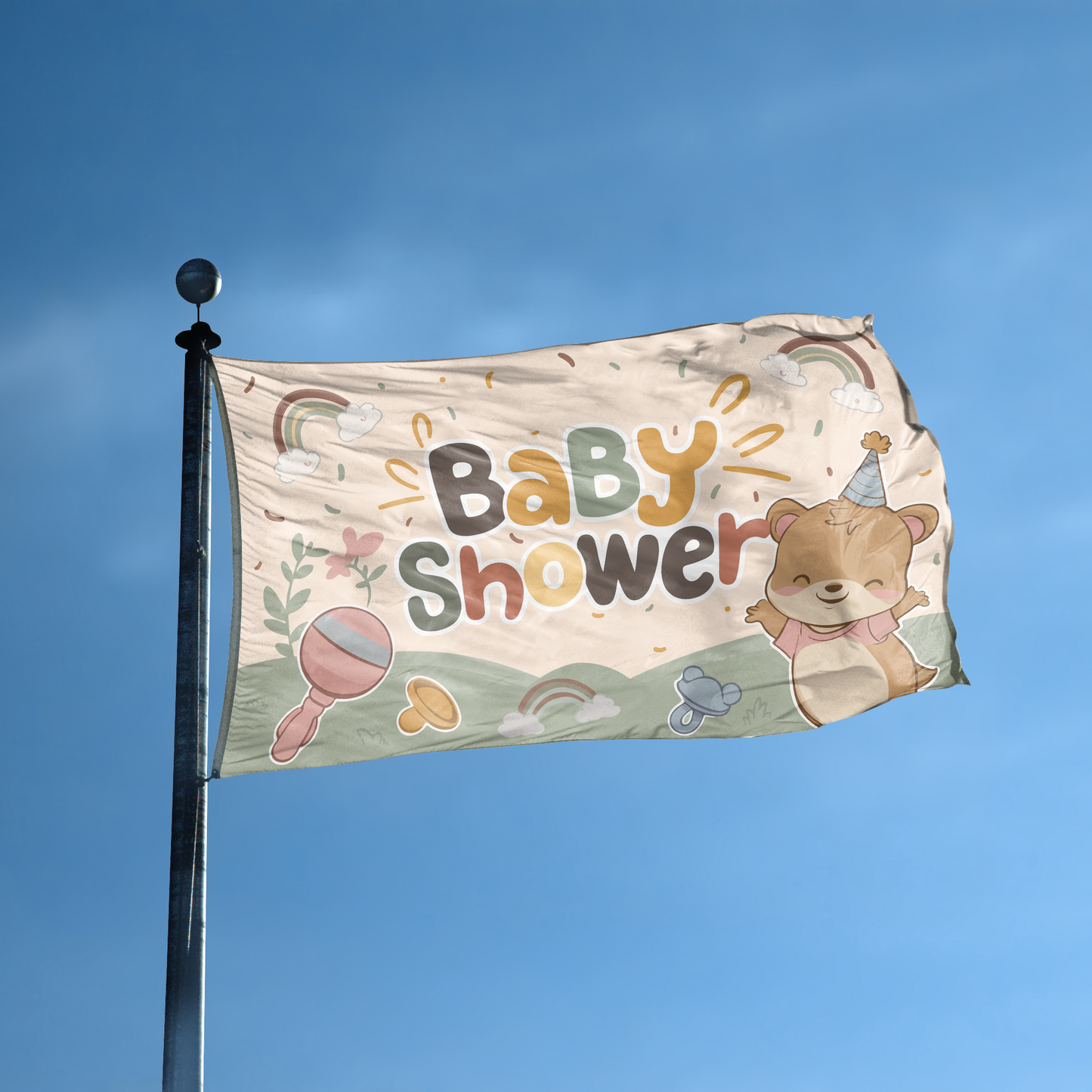 Baby Shower Flag
