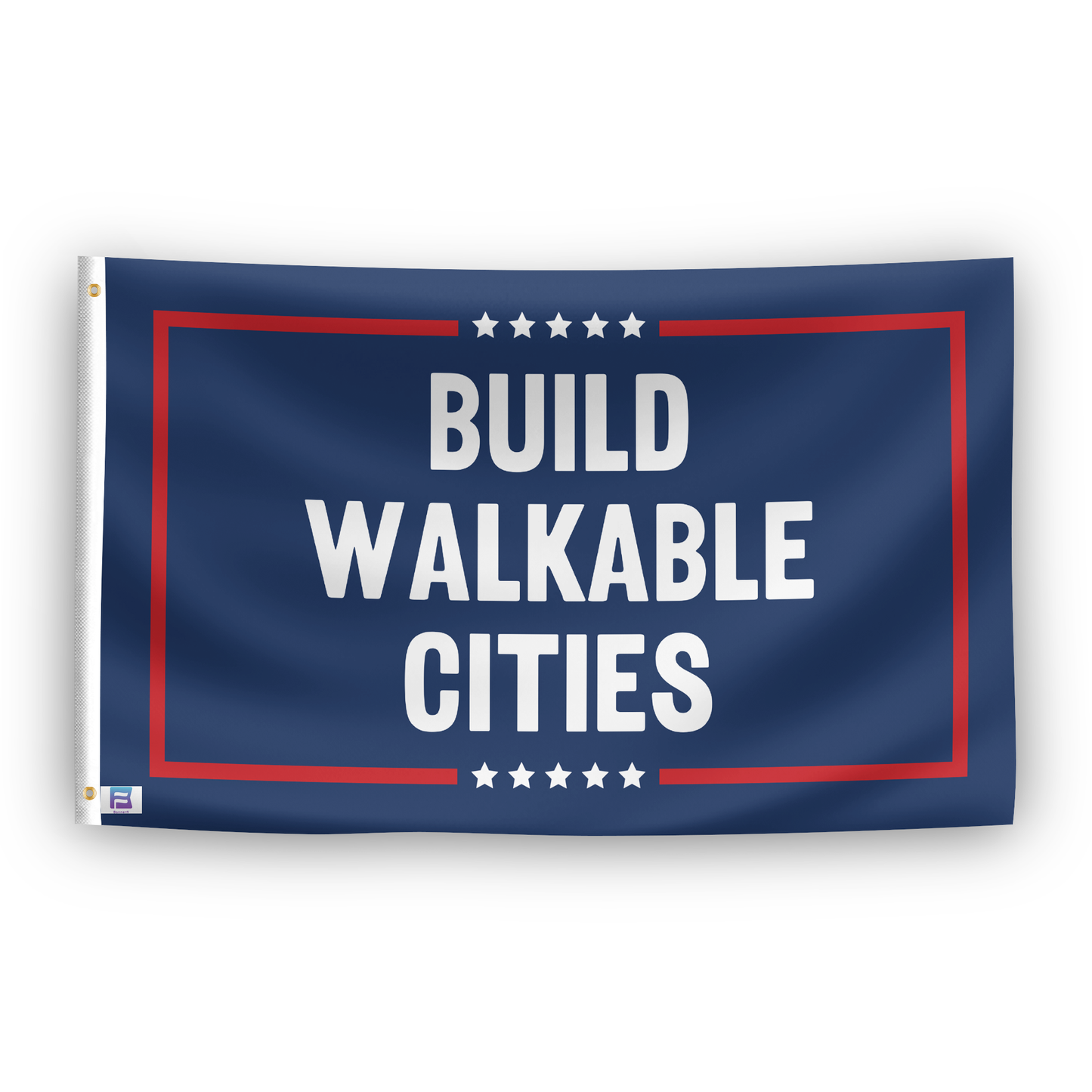 Build Walkable Cities Political Flag