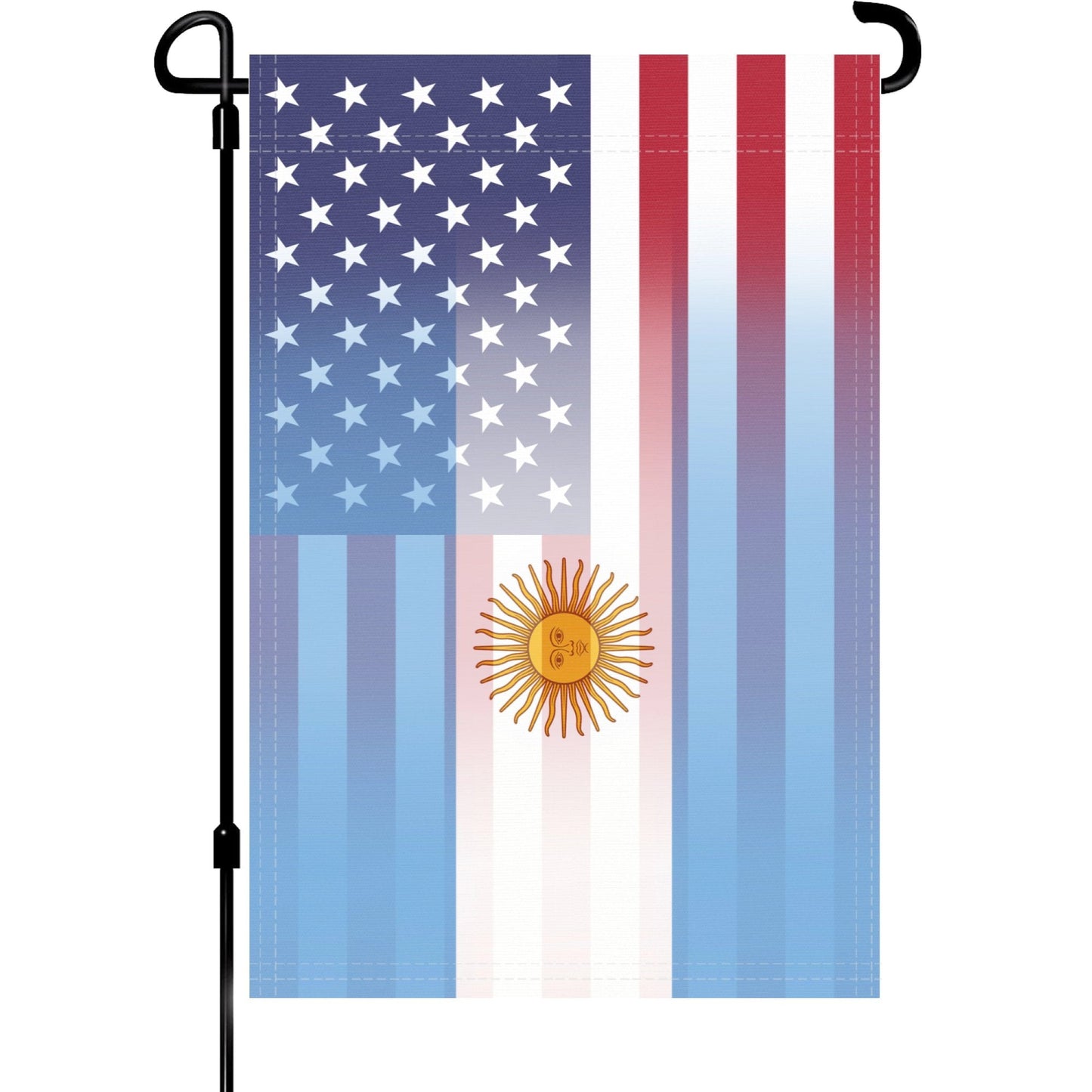 Argentinean American Garden Flag
