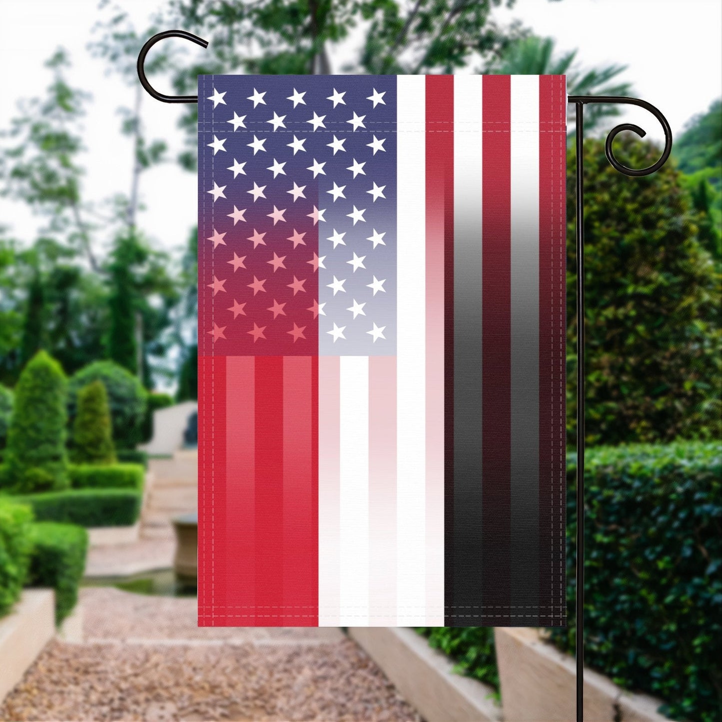 Yemeni American Garden Flag