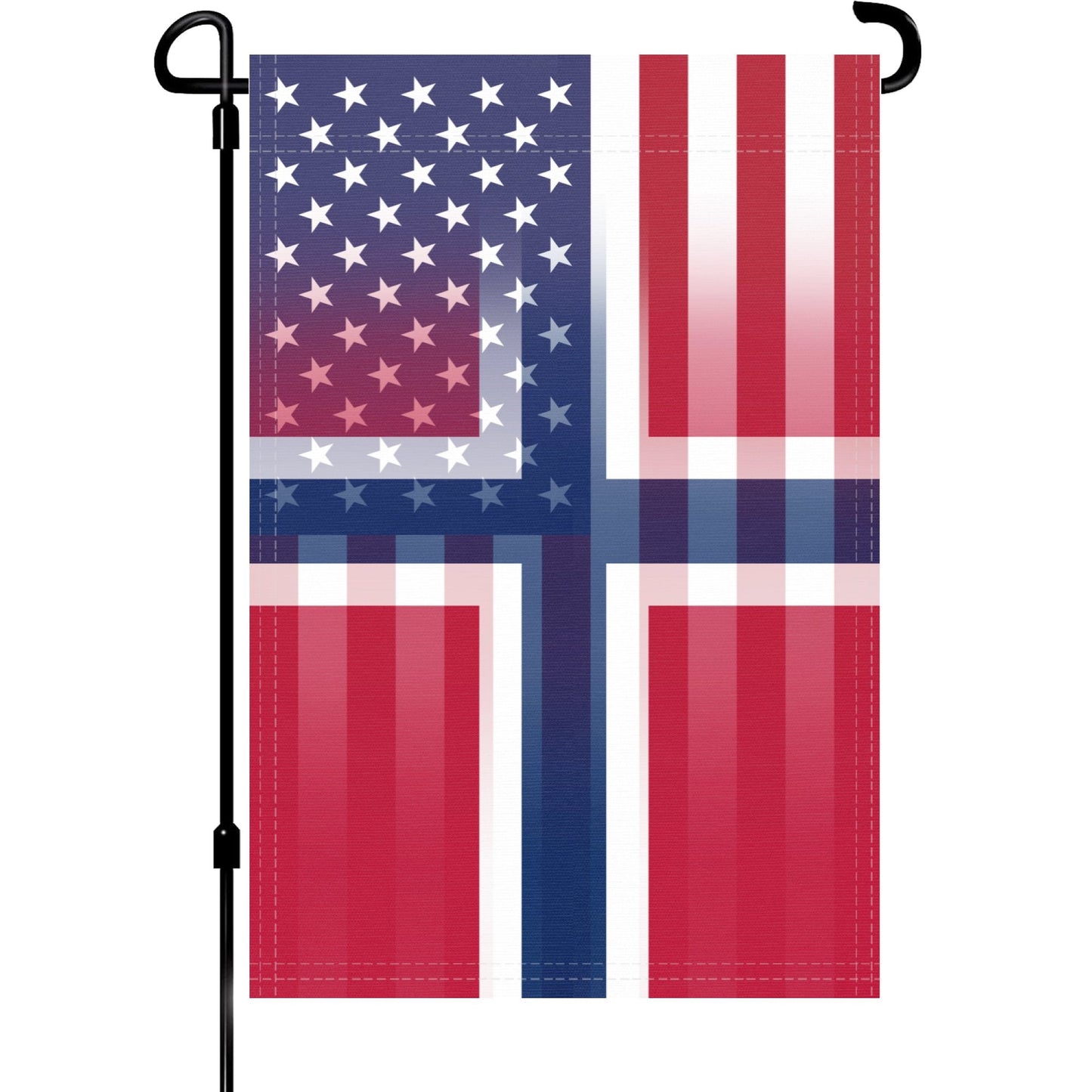 Norwegian American Garden Flag