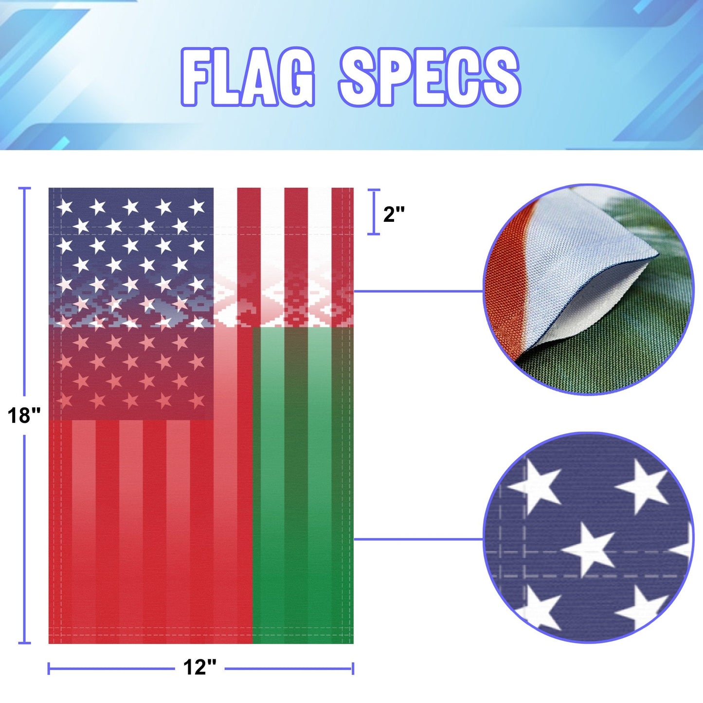 Belarusian American Garden Flag