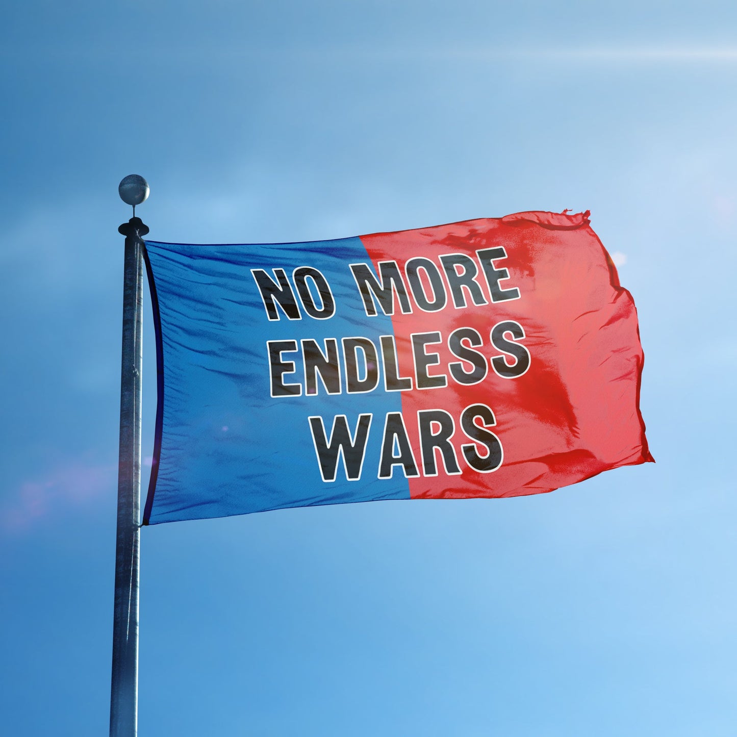 No More Endless Wars Flag
