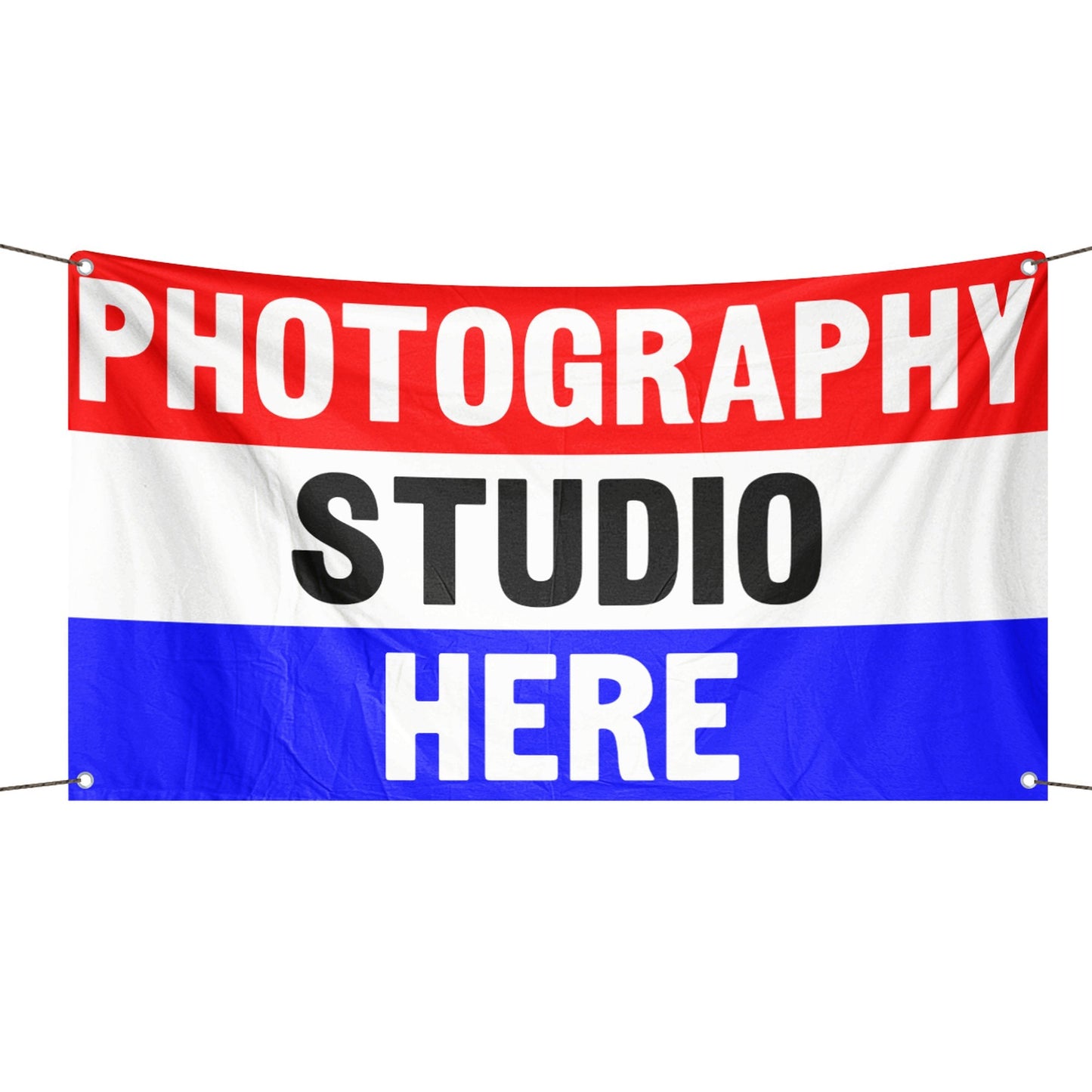 Photography Studio Here Business Flag